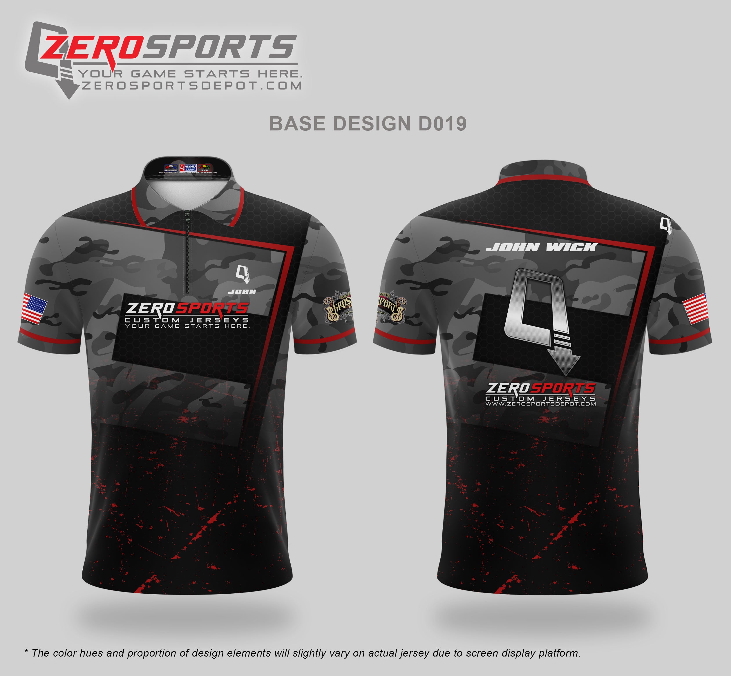 Custom Jersey Base Design #019
