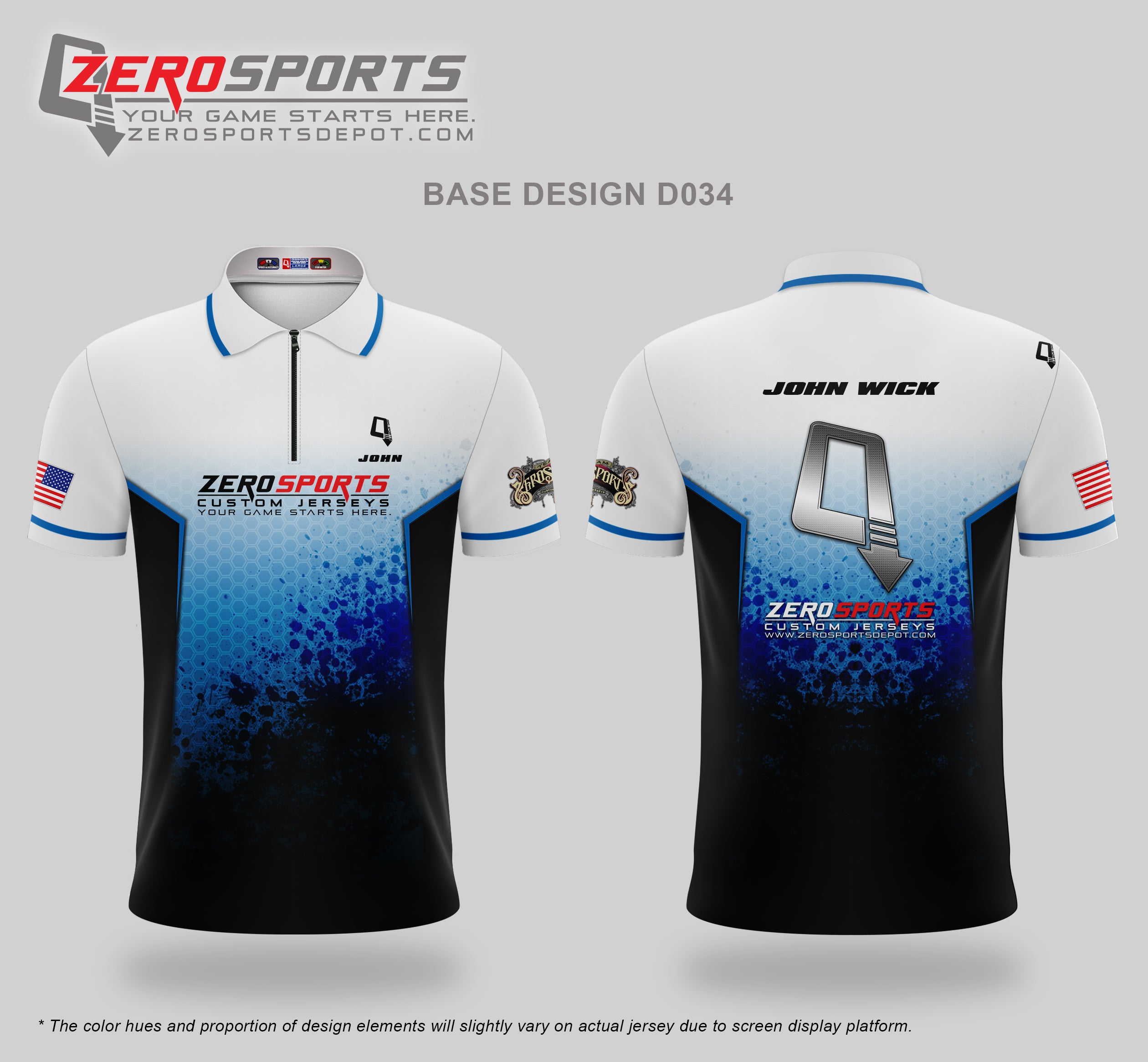 Custom Jersey Base Design #034