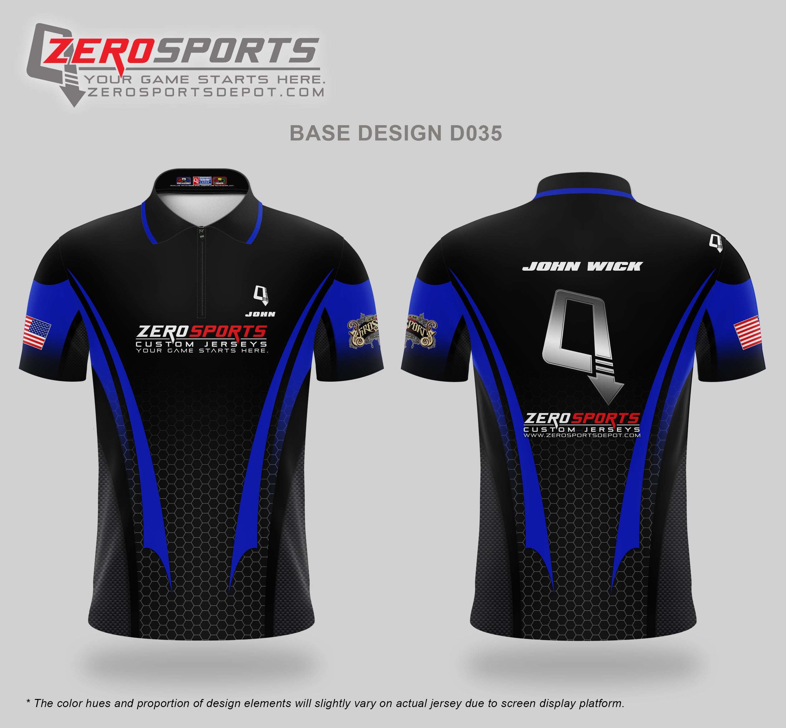 Custom Jersey Base Design #035