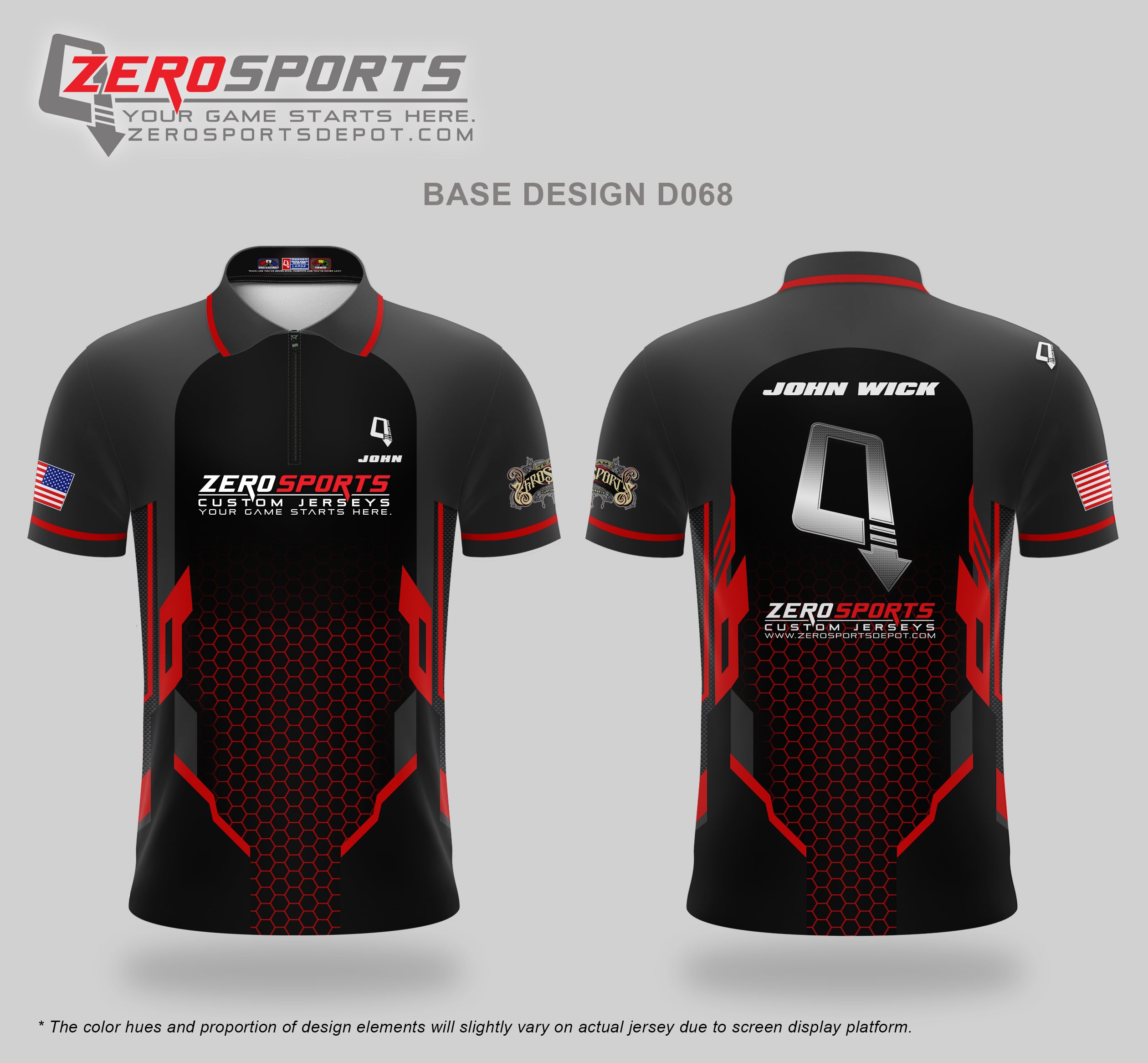 Custom Jersey Base Design #068