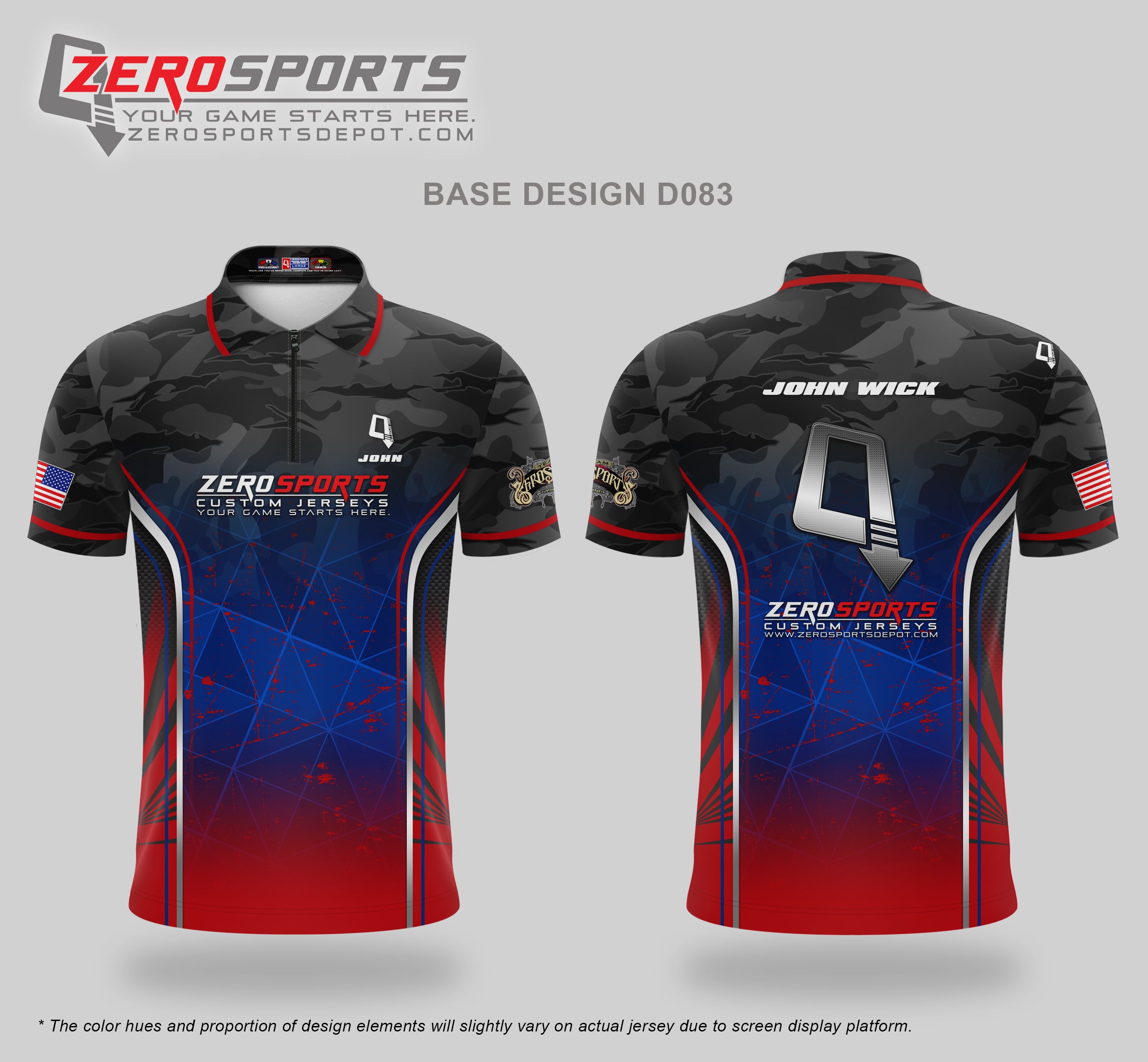 Custom Jersey Base Design #083