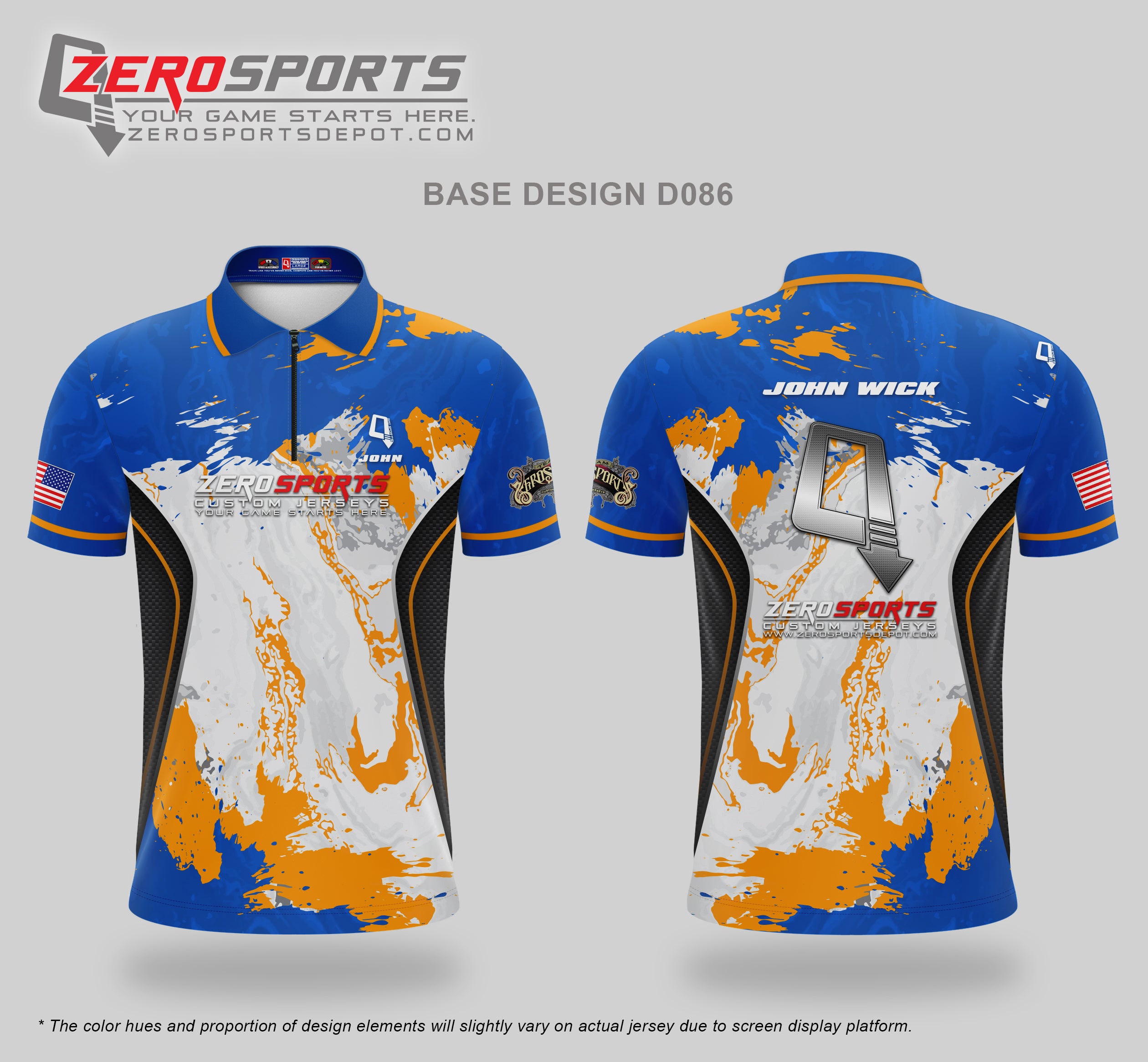 Custom Jersey Base Design #086