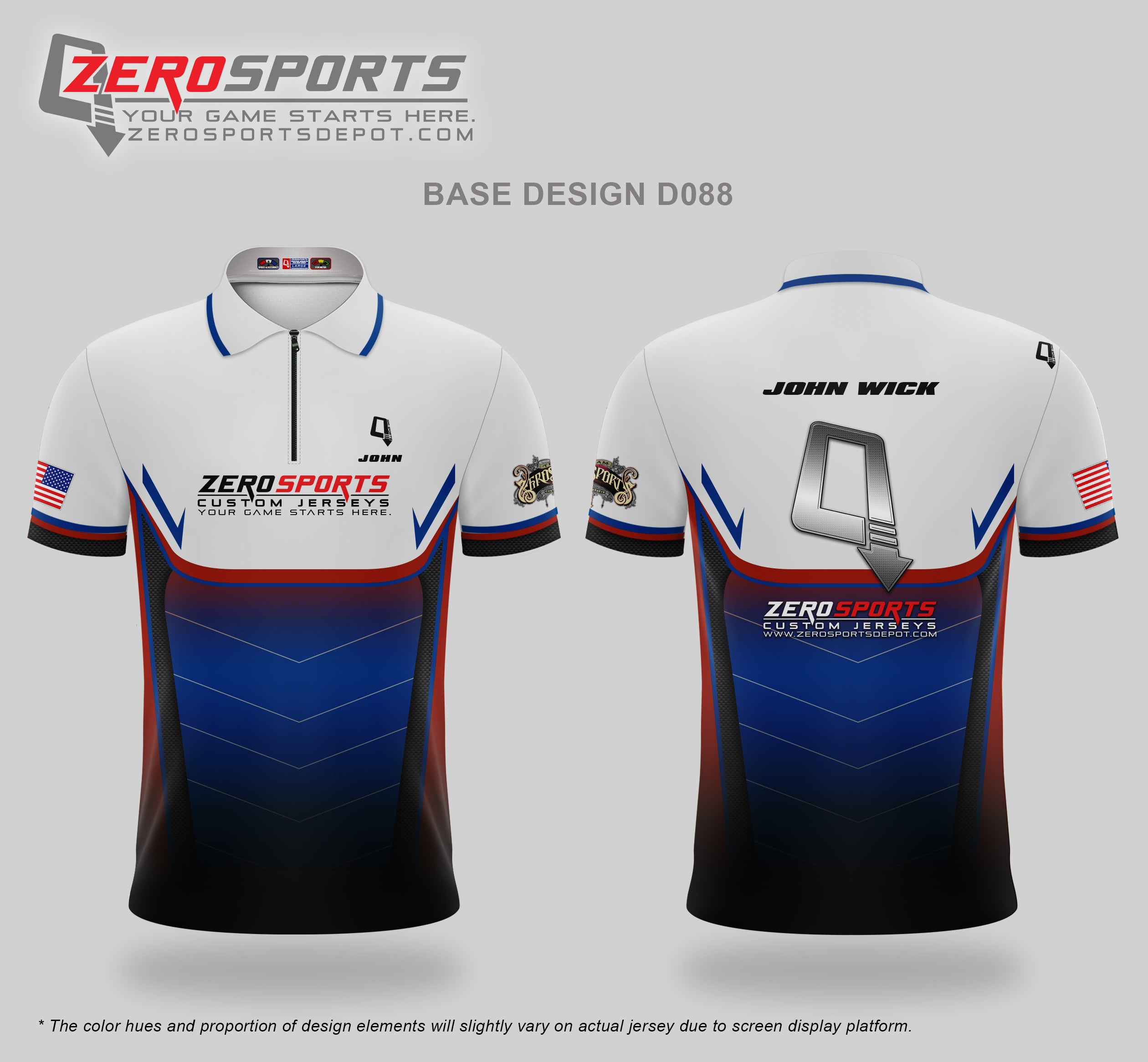 Custom Jersey Base Design #088