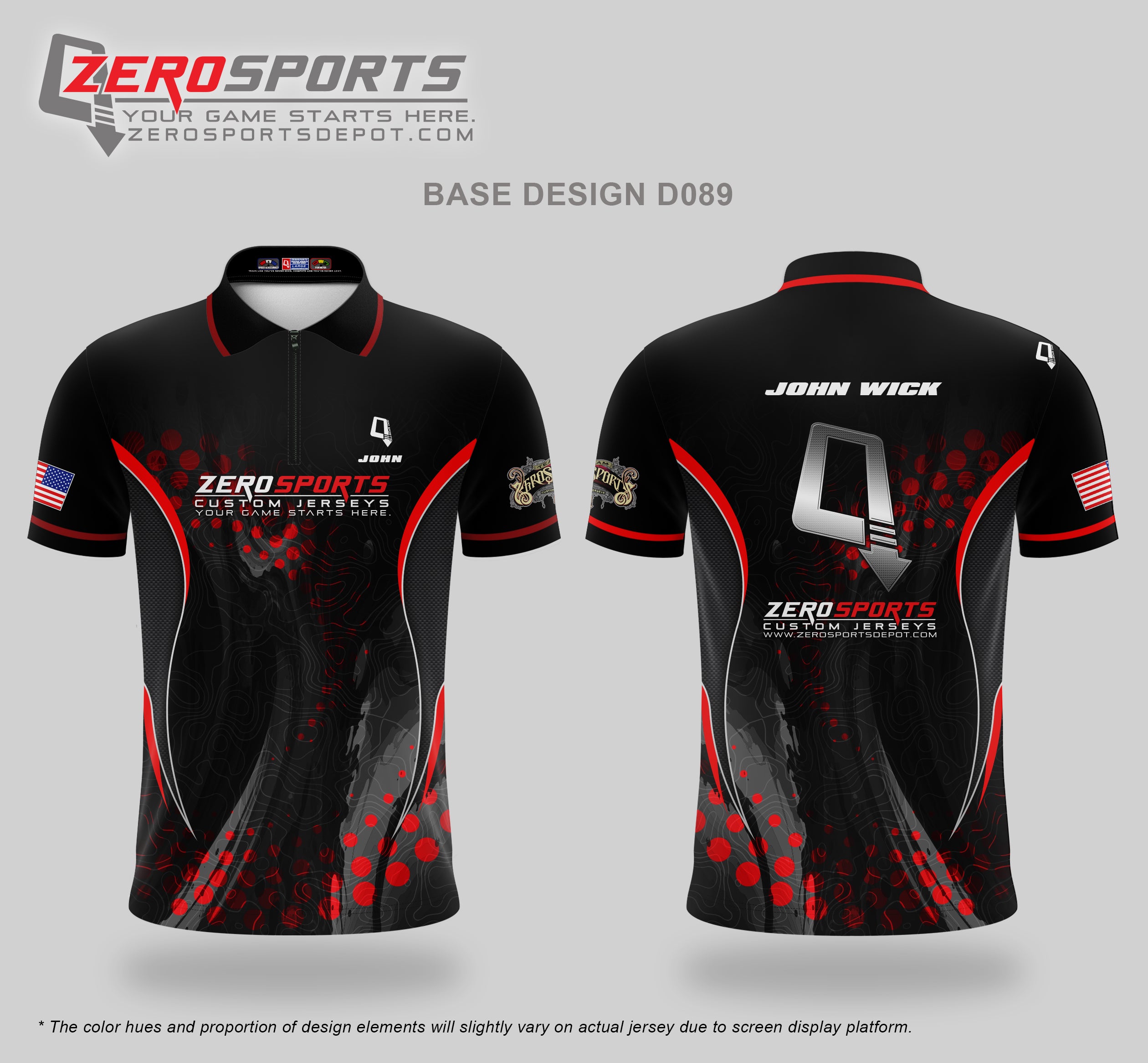 Custom Jersey Base Design #089
