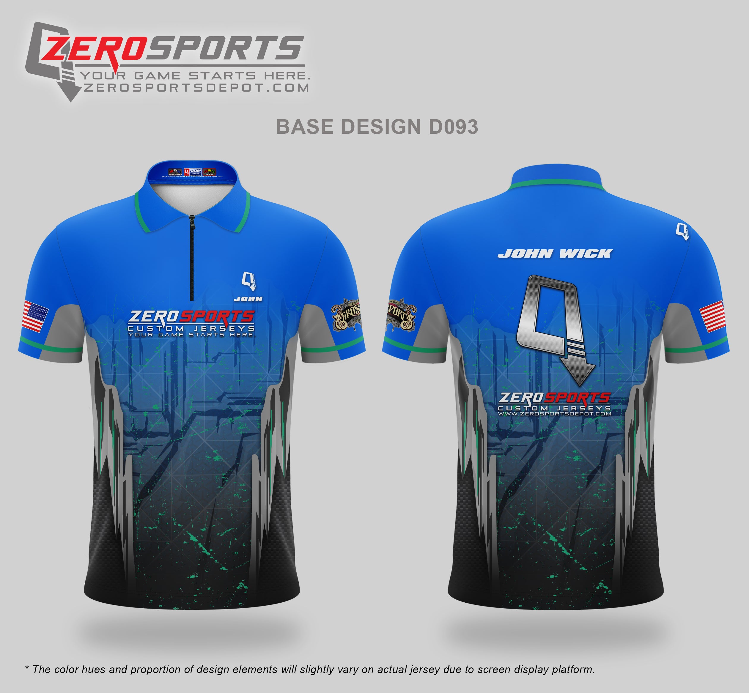 Custom Jersey Base Design #093