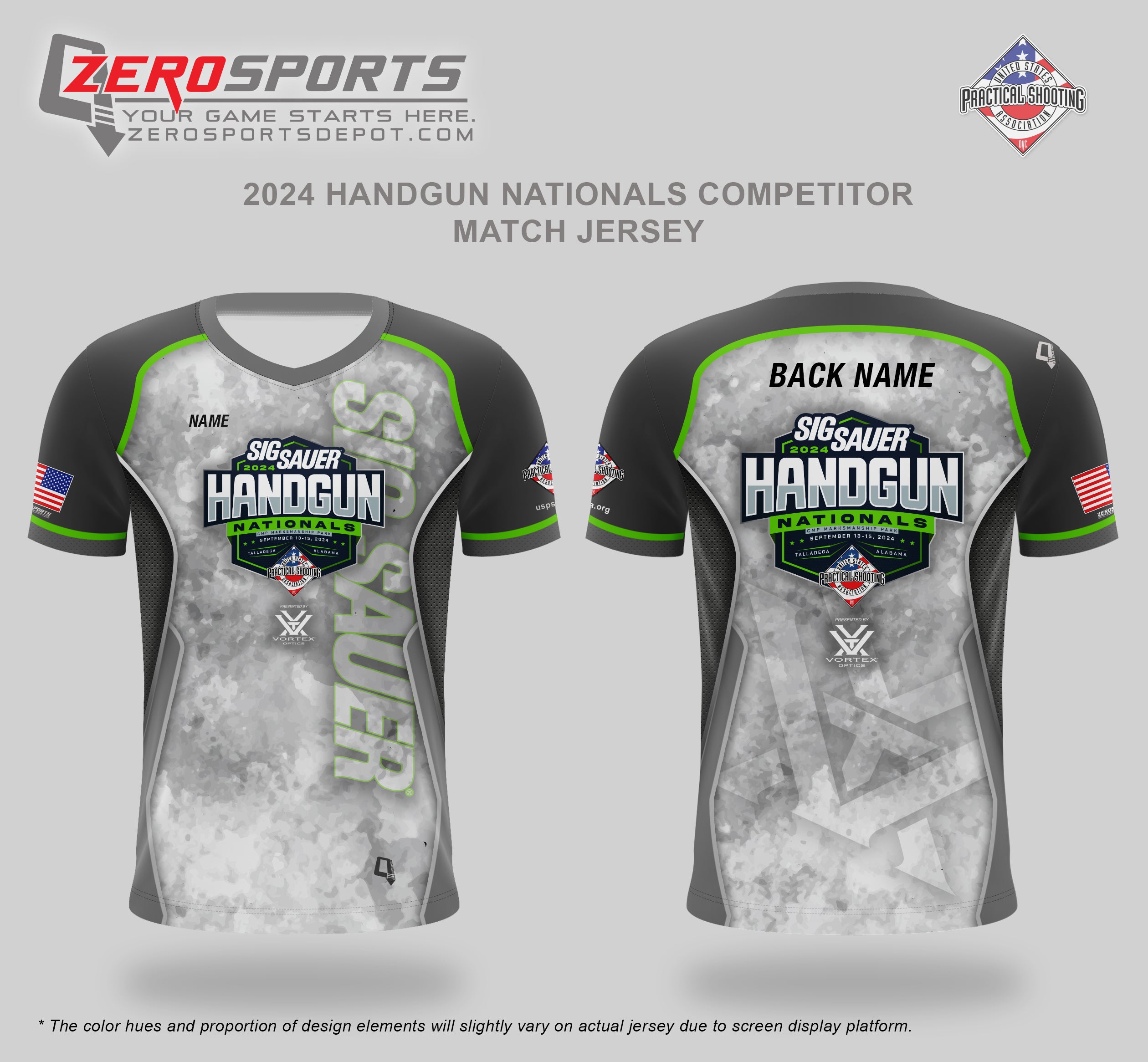 Sig Sauer 2024 Handgun Nationals presented by Vortex Optics Match Jersey (Past Match)