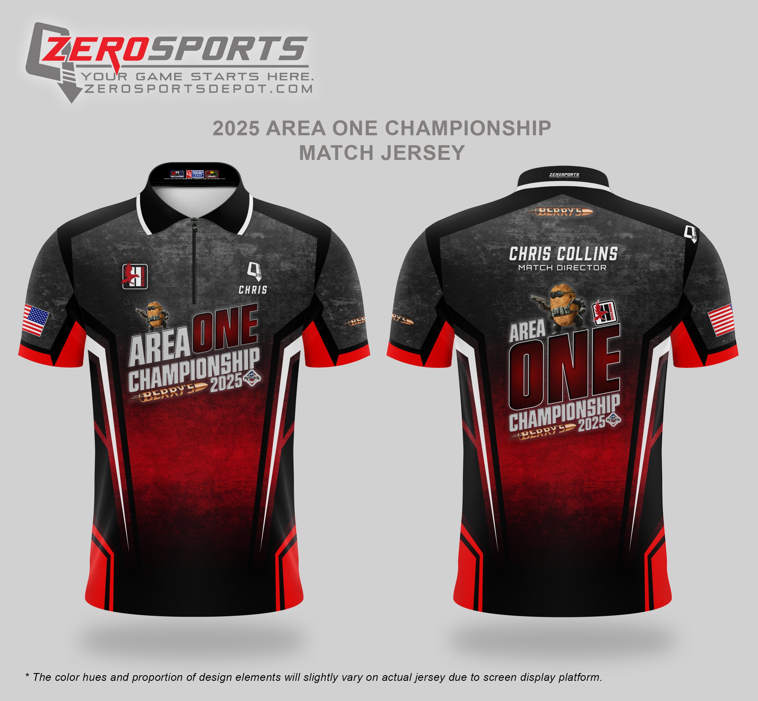 Berry's 2025 Area 1 Championship Presented by HawkTech Arms Match Jersey (Past Match)