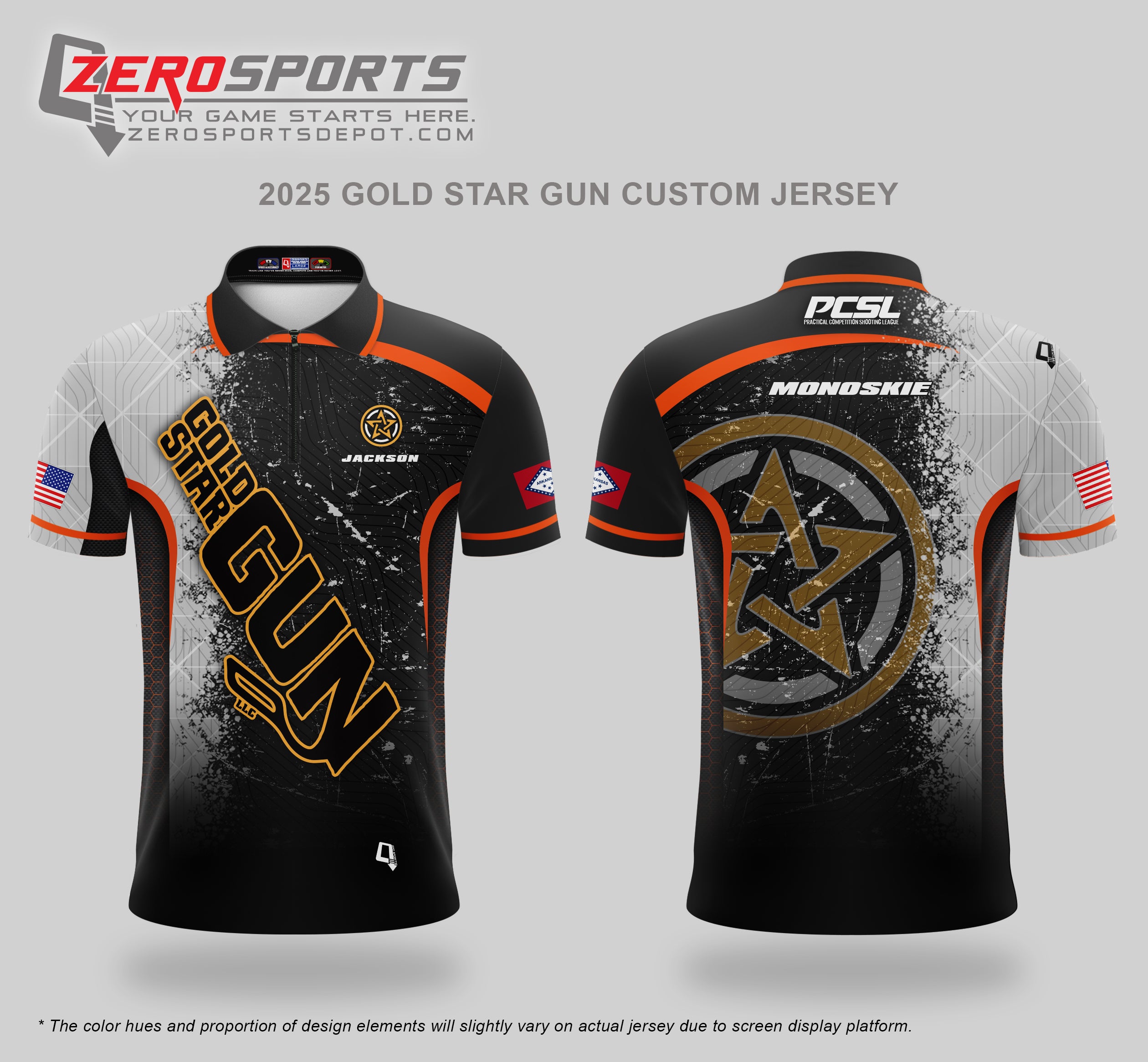 Gold Star Gun LLC Custom Jersey