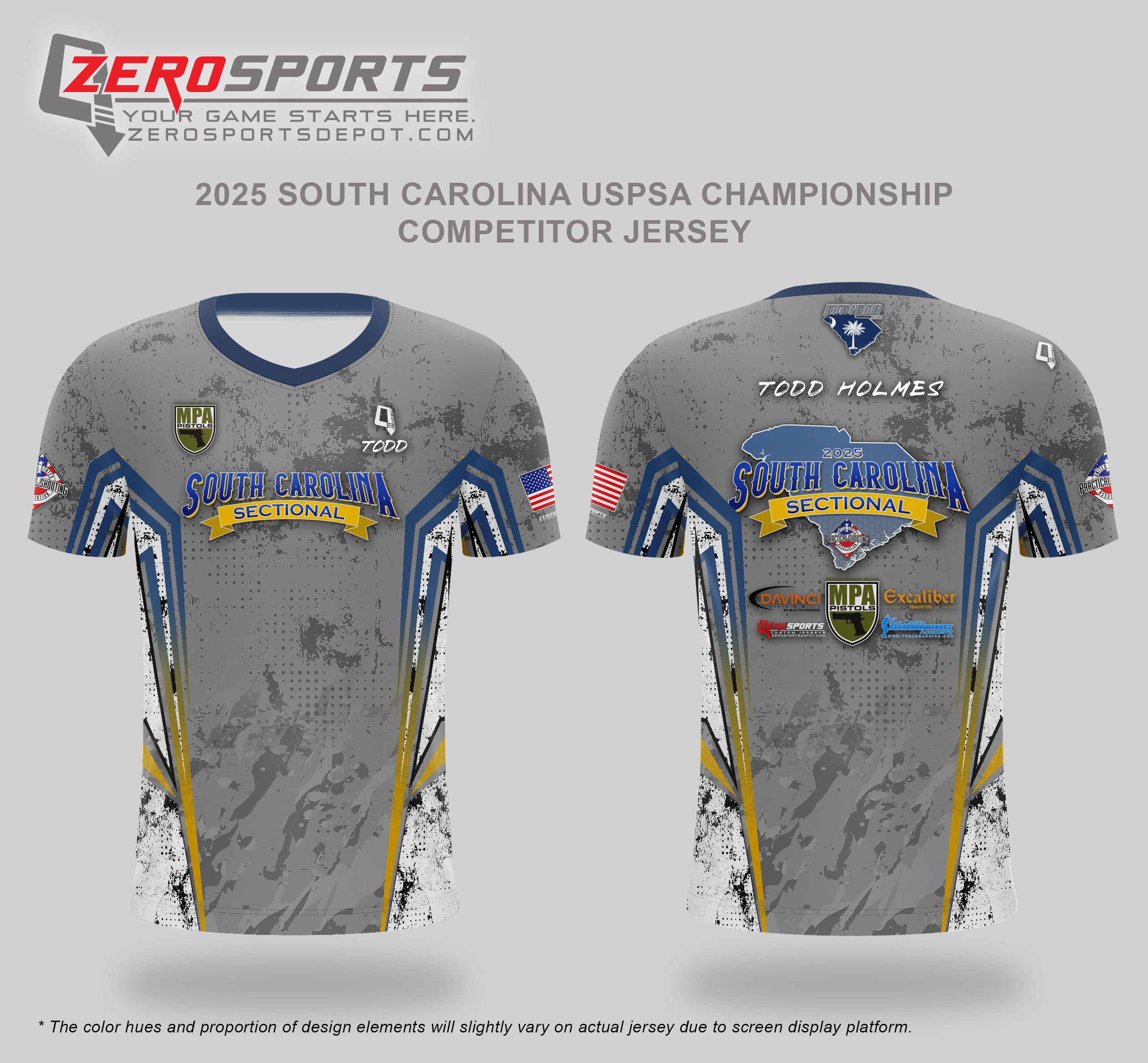 2025 South Carolina USPSA Section Championship Match Jersey (Past Match)