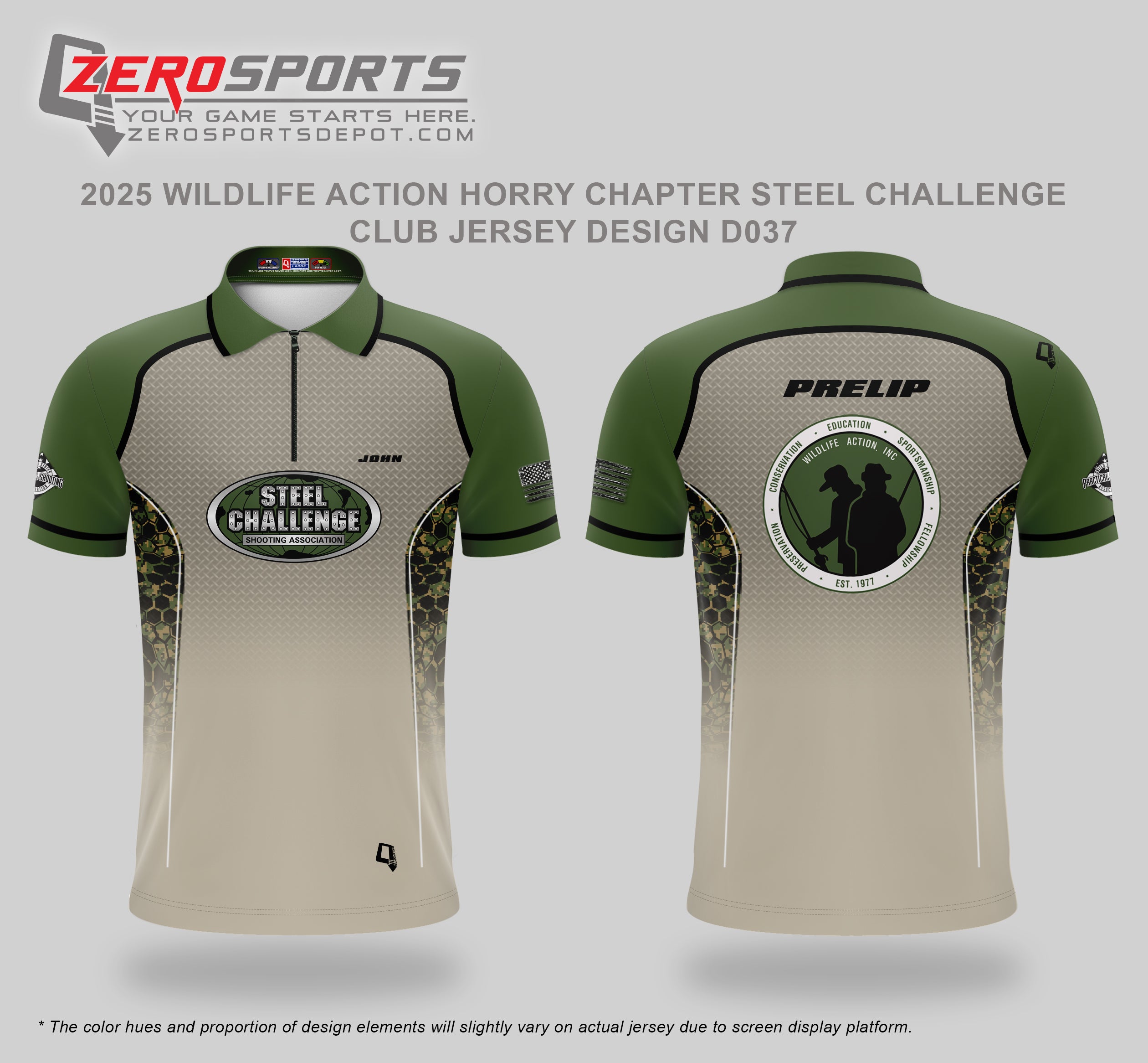 2025 Wildlife Action Horry Chapter Steel Challenge Club Jersey