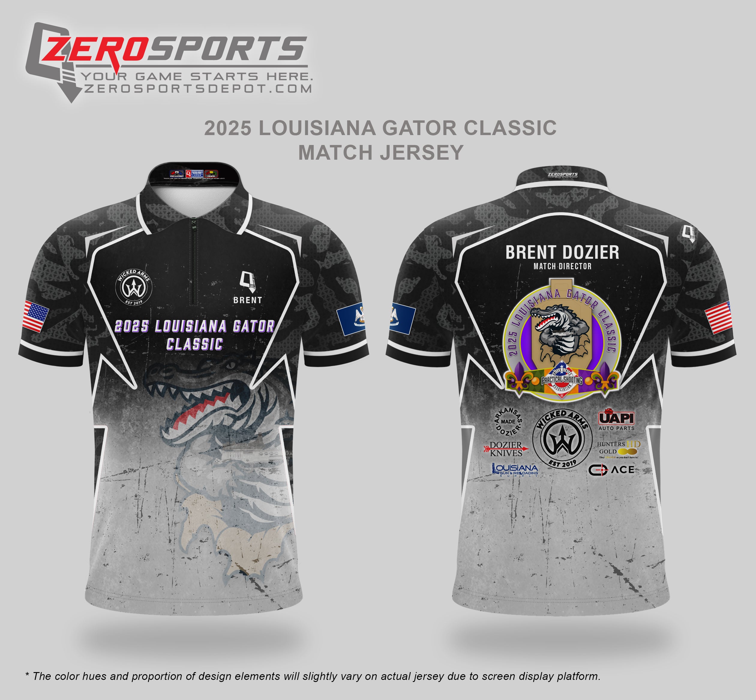 2025 Louisiana Gator Classic Match Jersey **ORDERING CUT OFF REACHED. All orders after 9/30/25 will be shipped to your address AFTER the match.