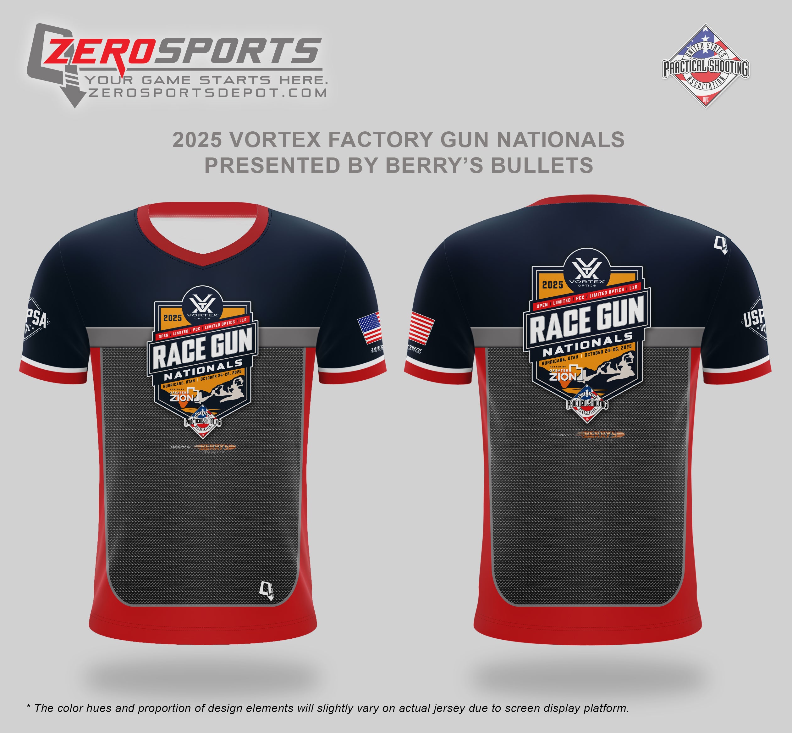 The 2025 USPSA VORTEX Racegun Nationals Match Jersey