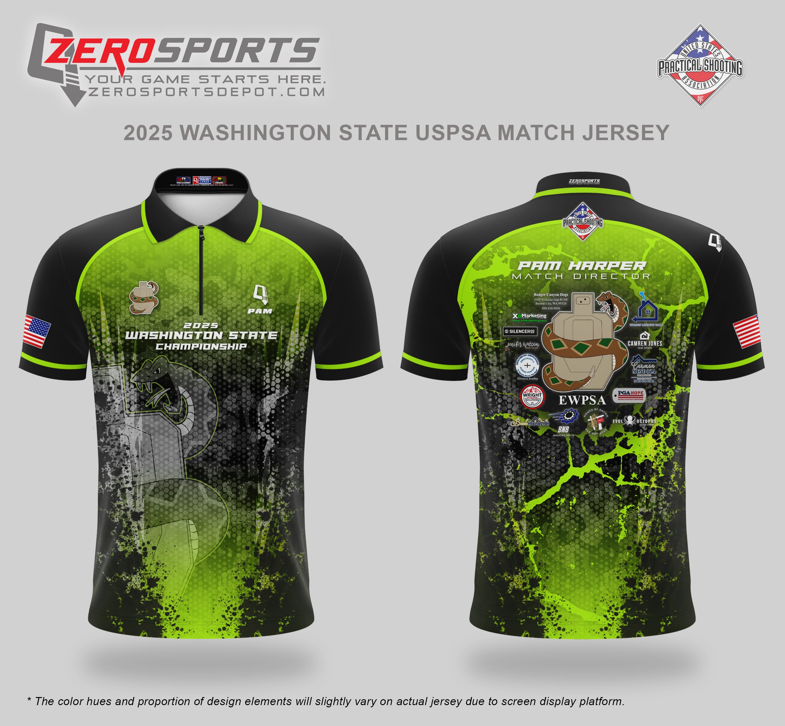 2025 Washington State USPSA Championship Match Jersey (Past Match)