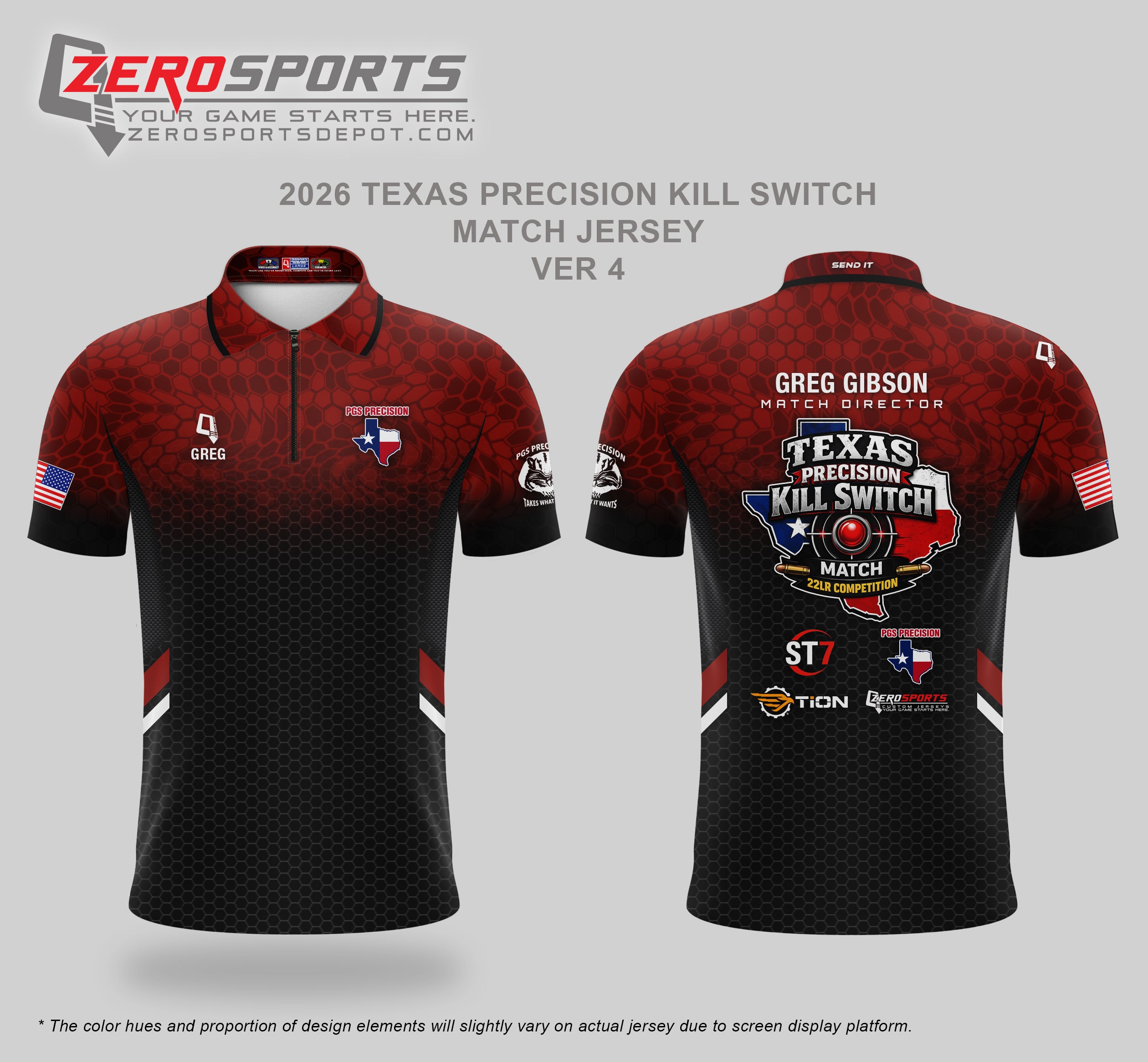 2026 Texas Precision Kill Switch Match Staff Jerseys (3pcs)