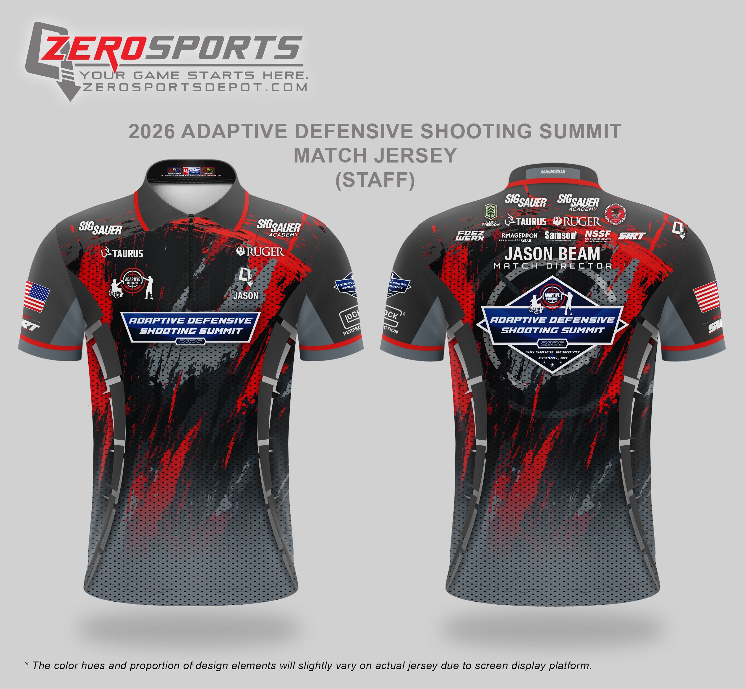 2026 Adaptive Defensive Shooting Summit Match Staff Jersey (3pcs)