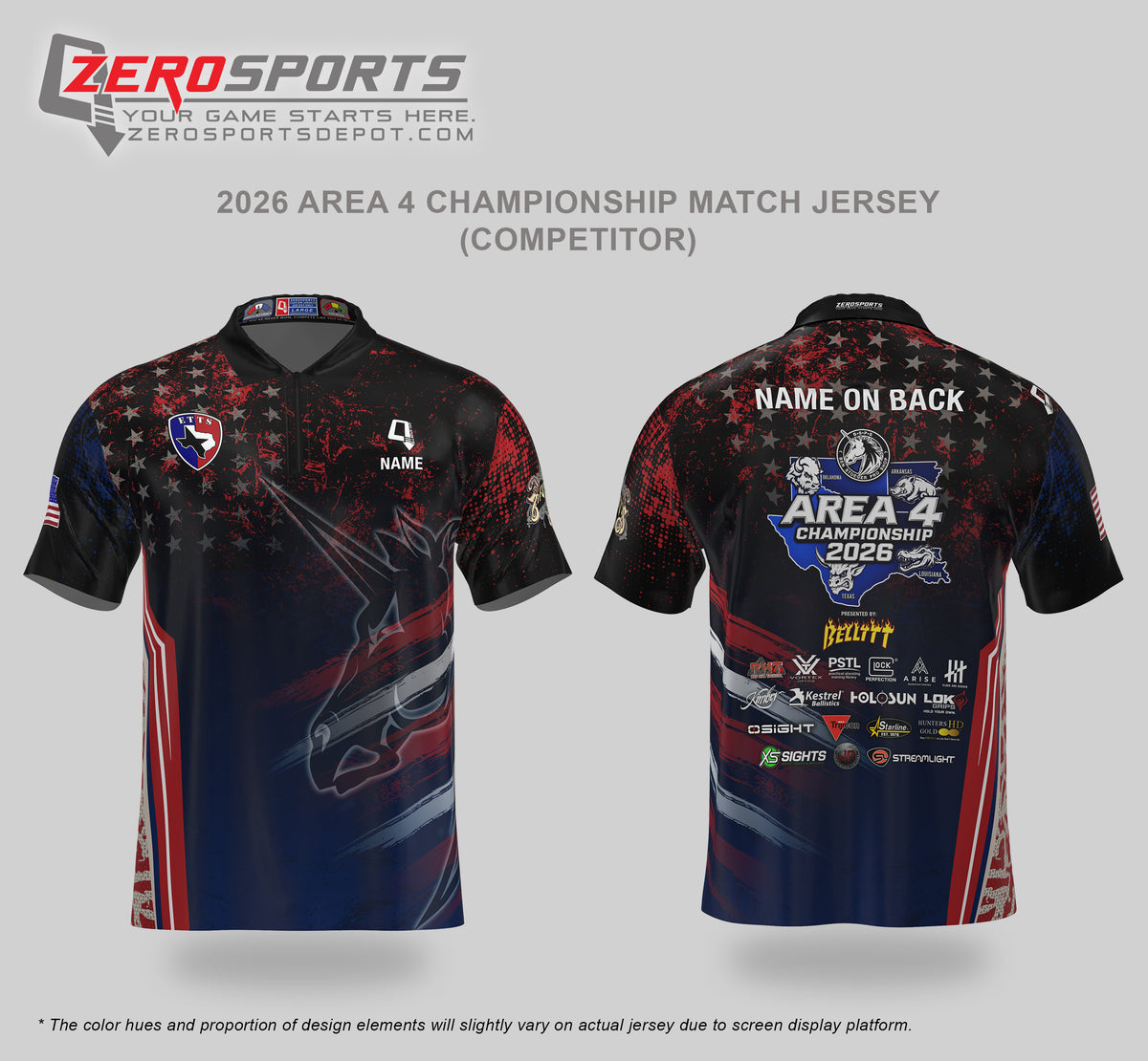 Ben Stoeger Pro Shop 2026 Area 4 Championship presented by BELT Match Jersey **ORDERING CUT OFF REACHED. All orders after 8/31/26 will be shipped to your address AFTER the match.