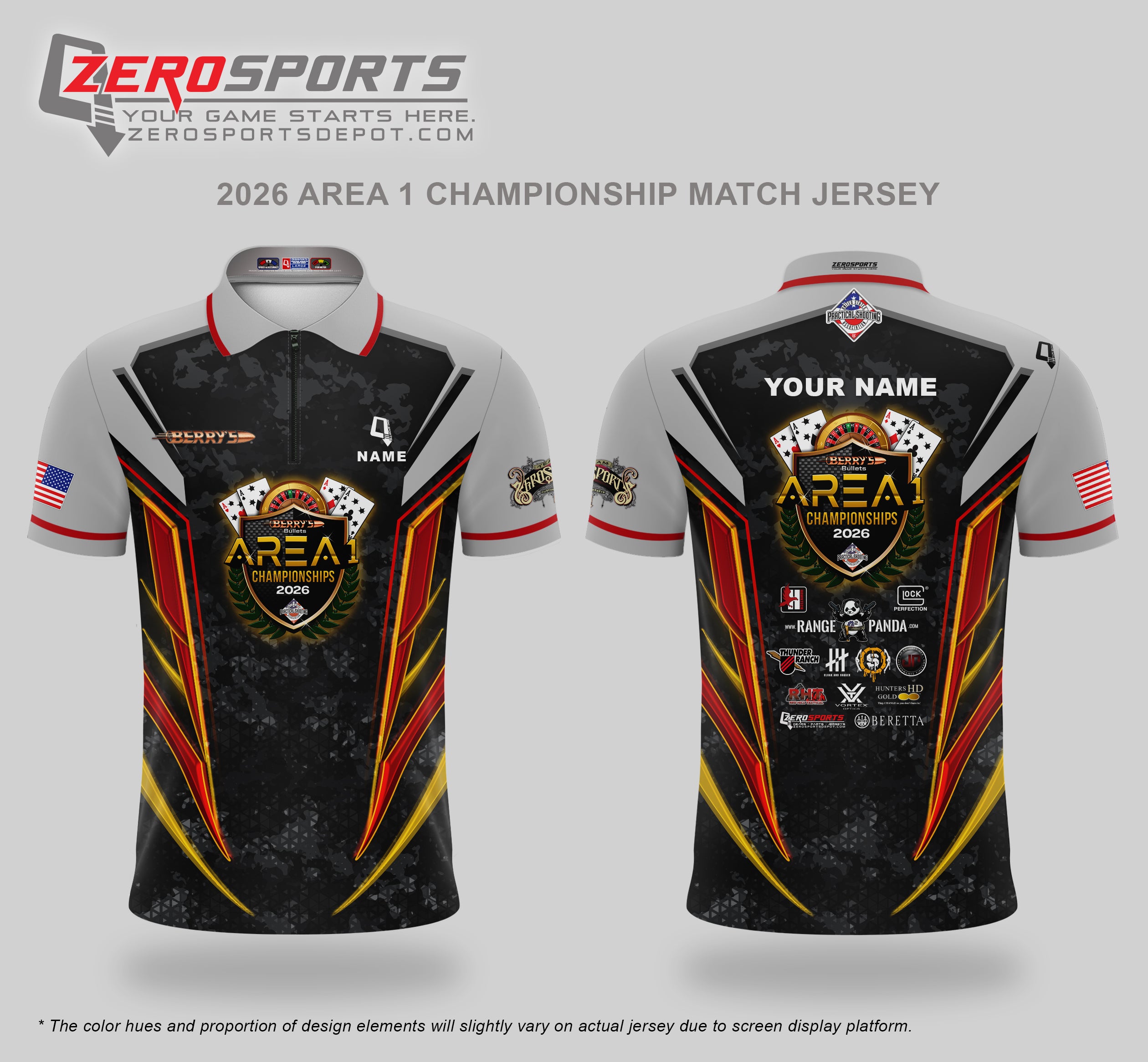 Berry's 2026 Area 1 Championship Presented by RPG2 Match Jersey **ORDERING CUT OFF REACHED. All orders after 5/3/26 will be shipped to your address AFTER the match.
