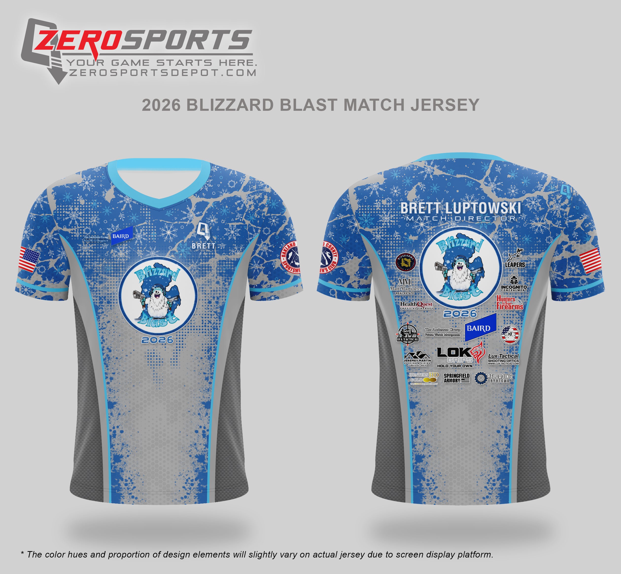 2026 Blizzard Blast Match Jersey