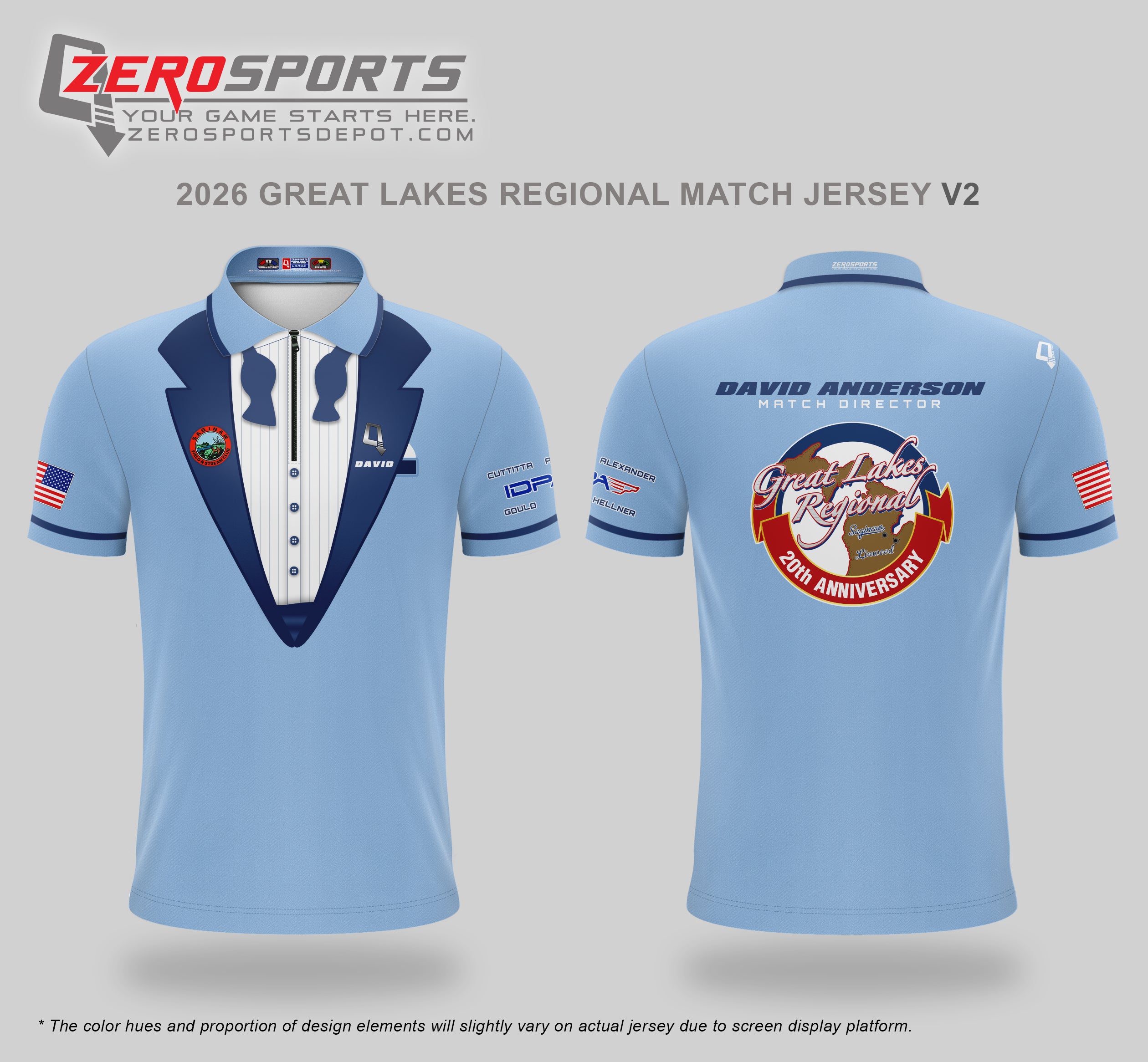 20th Annual Great Lakes Regional IDPA Match Jersey (Past Match)