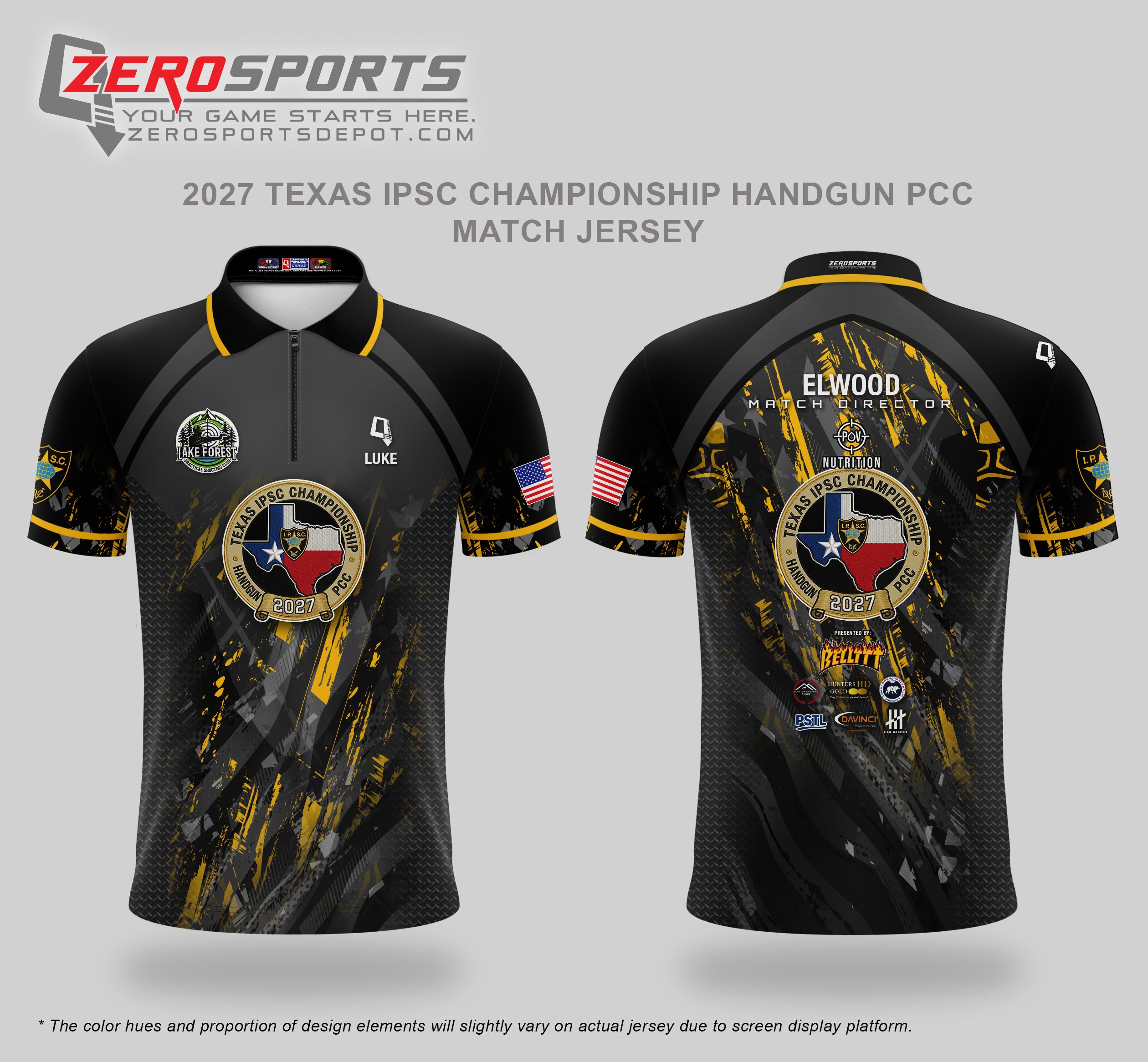 2027 POV Nutrition Texas IPSC Championship Match Jersey