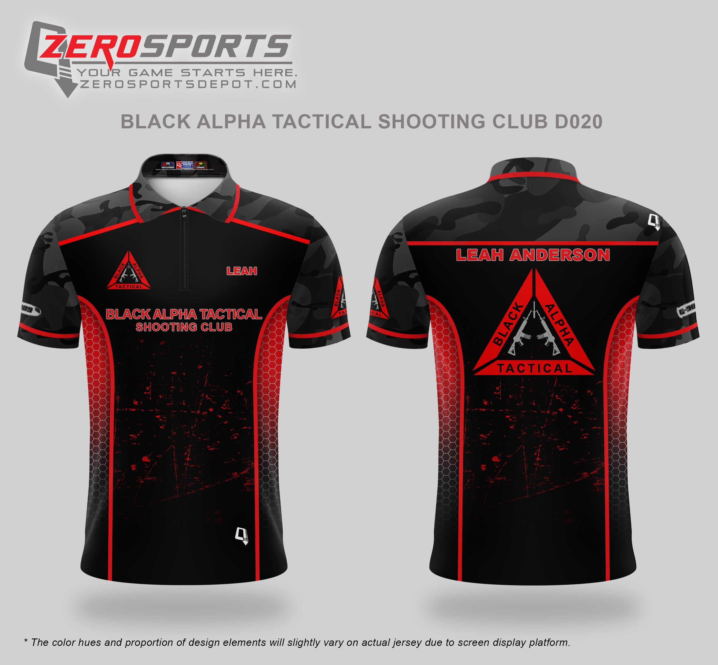 Black Alpha Tactical Shooting Club Jersey