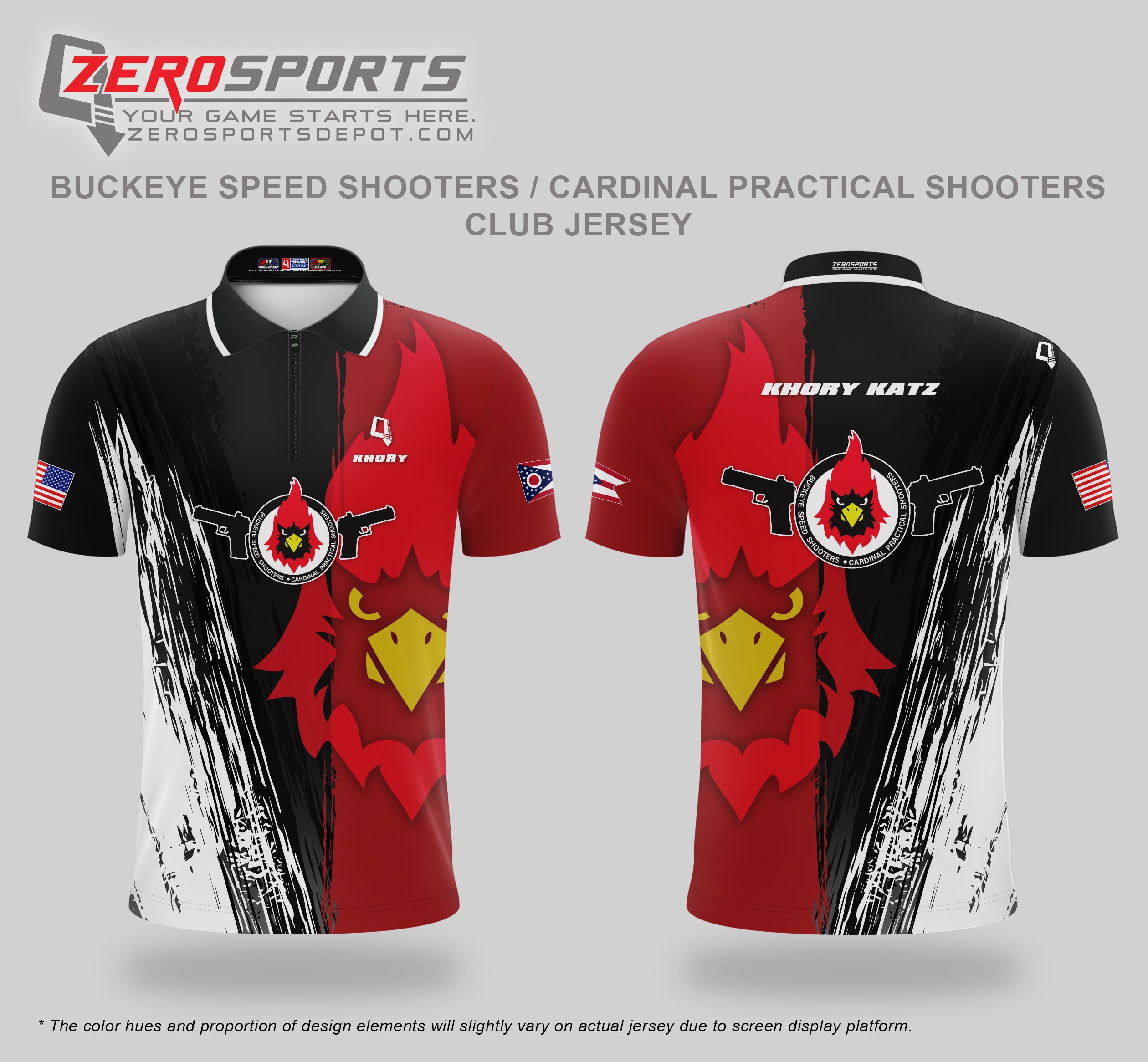 Buckeye Speed Shooters Cardinal Practical Shooters Club Jersey