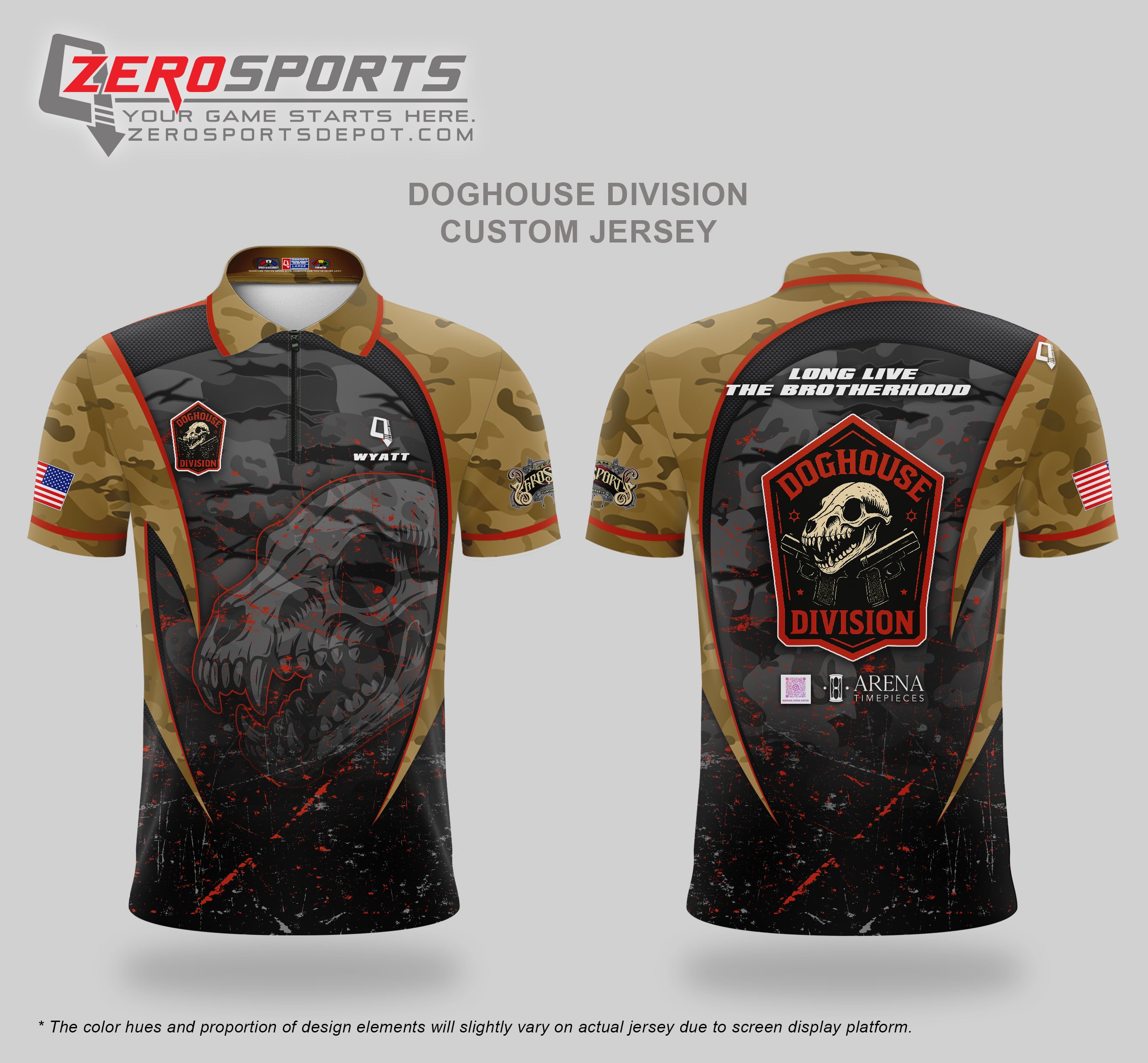 Doghouse Division Custom Jersey (Custom Names will ONLY be printed on the chest)