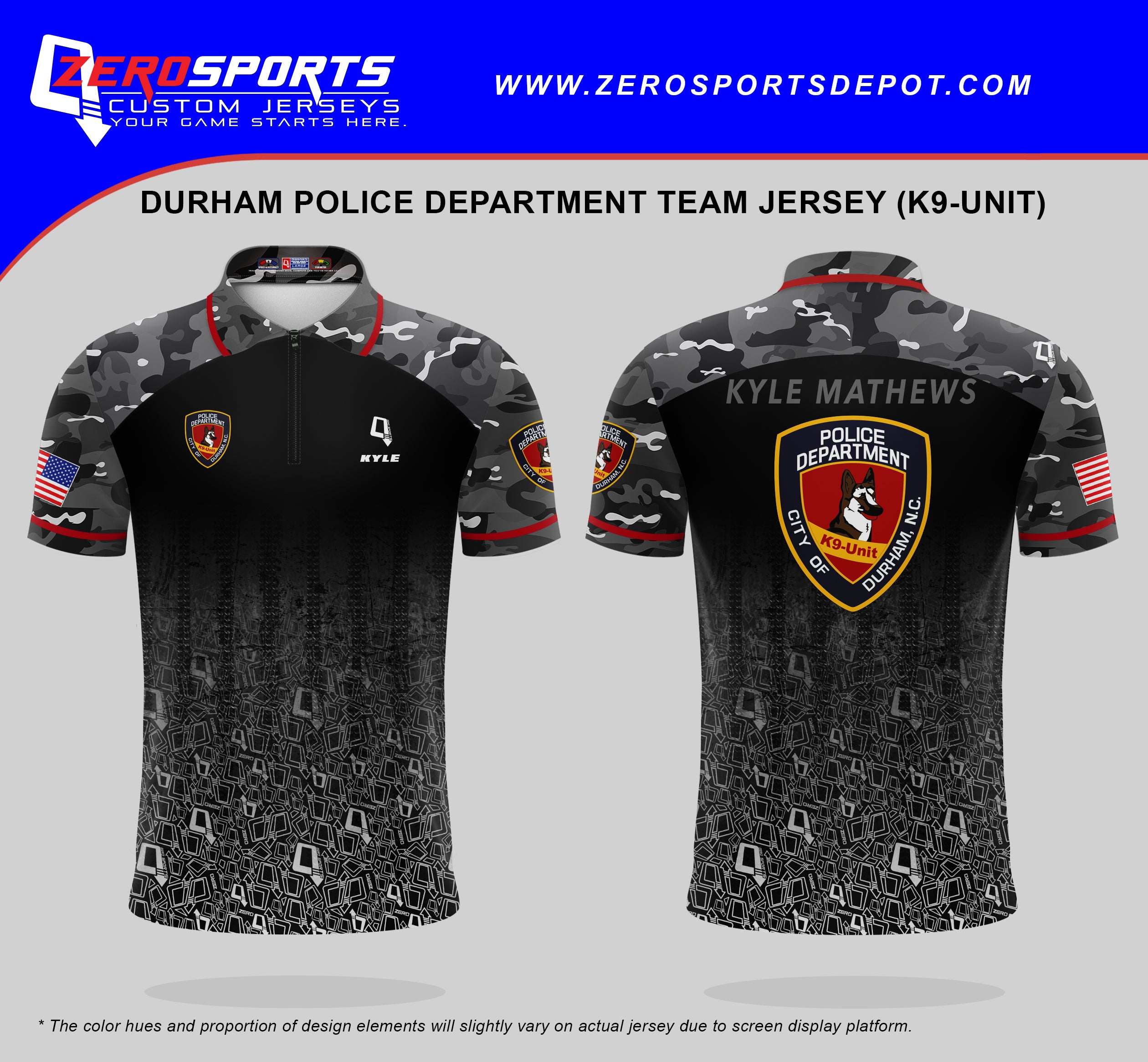 Durham PD Shooting Team Jersey