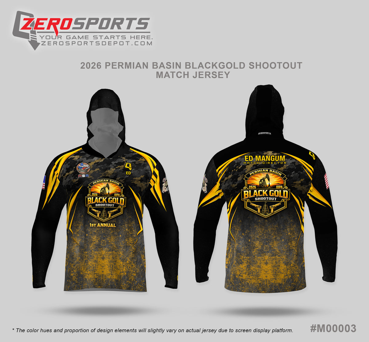 2026 Permian Basin Black Gold Shootout Match Jersey