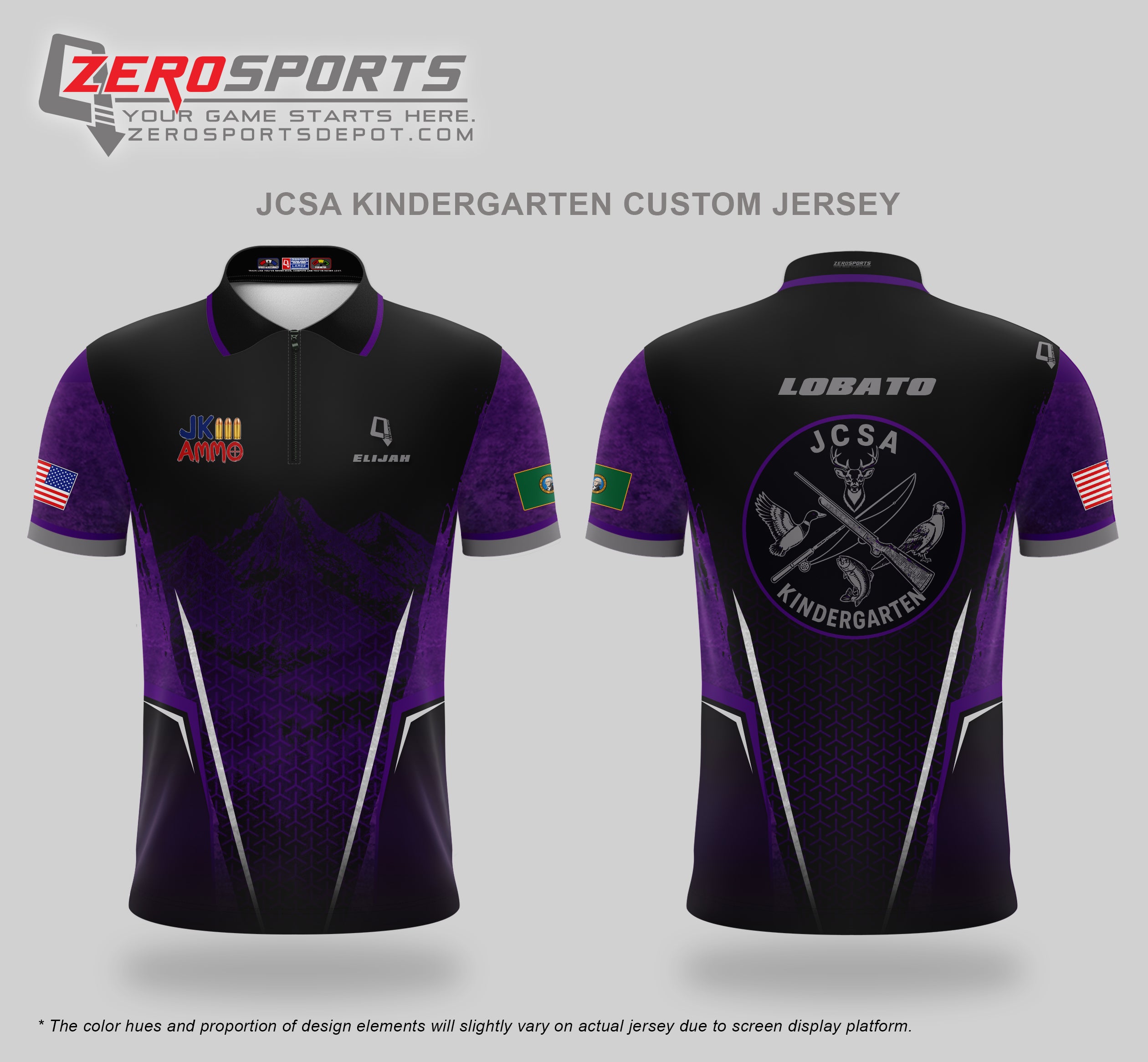 JCSA Kindergarten Custom Jersey