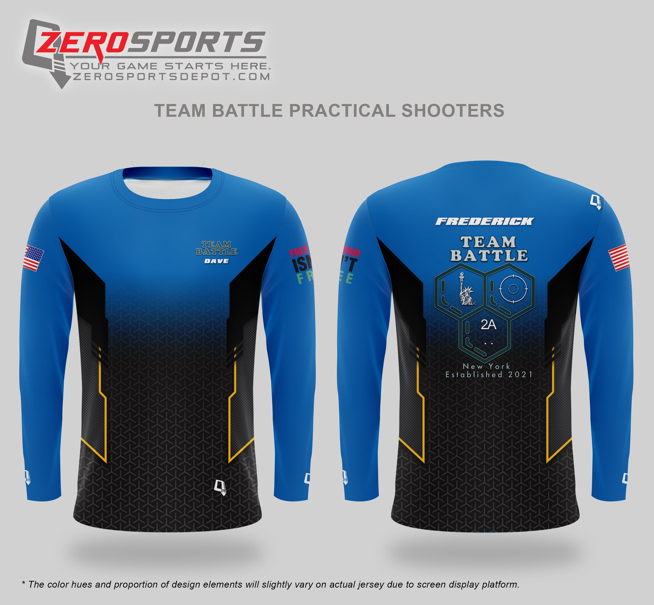 Team Battle Practical Shooters Custom Jersey
