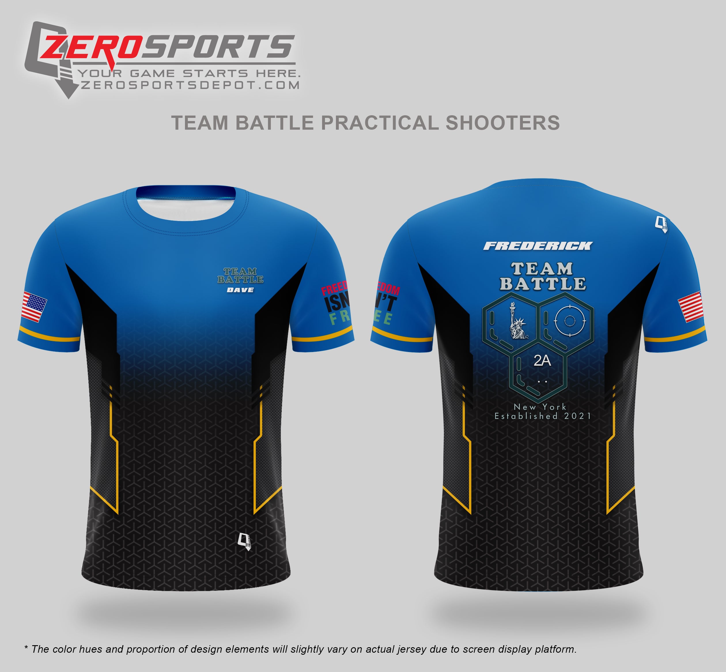 Team Battle Practical Shooters Custom Jersey