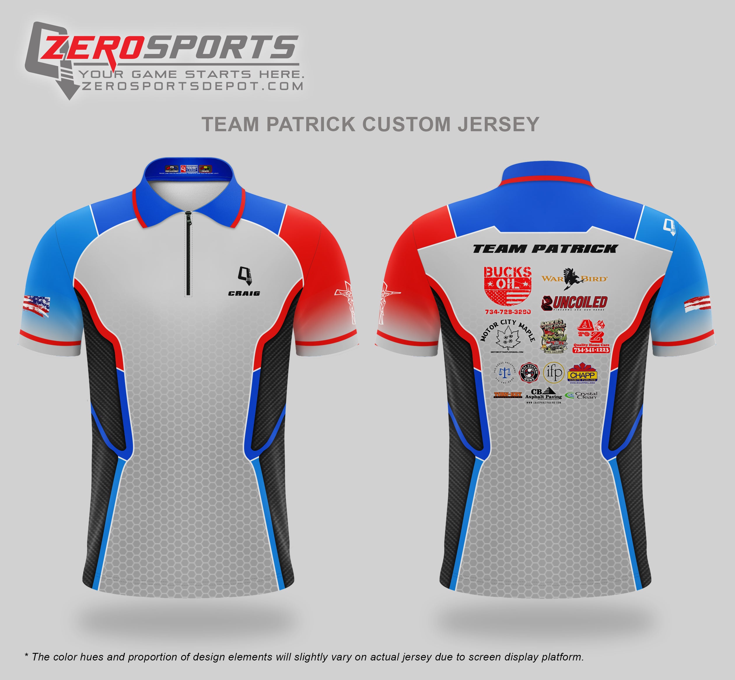 Team Patrick Custom Jersey