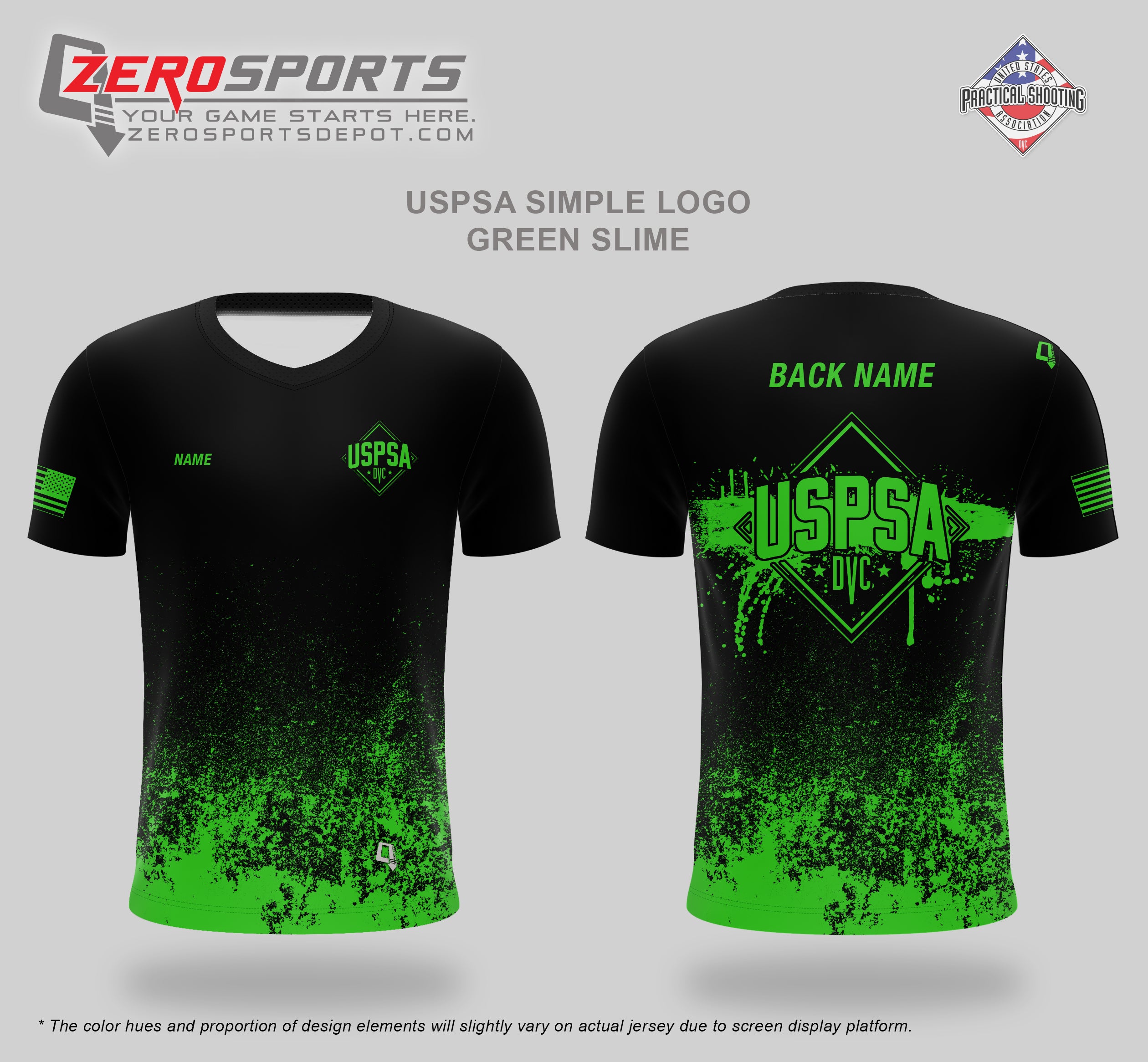 USPSA Green Monster Jersey