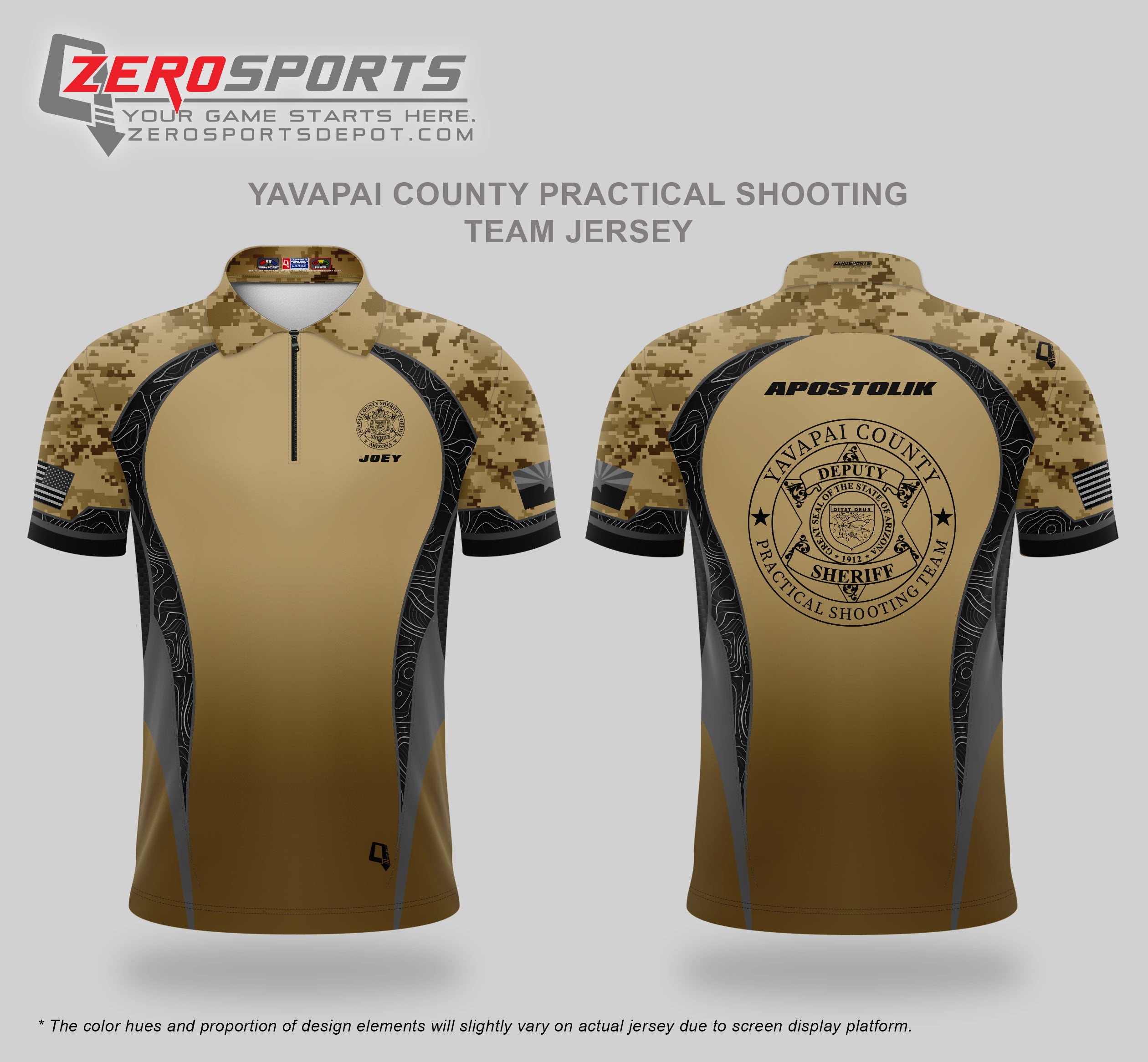 Yavapai County Practical Shooting Team Jersey