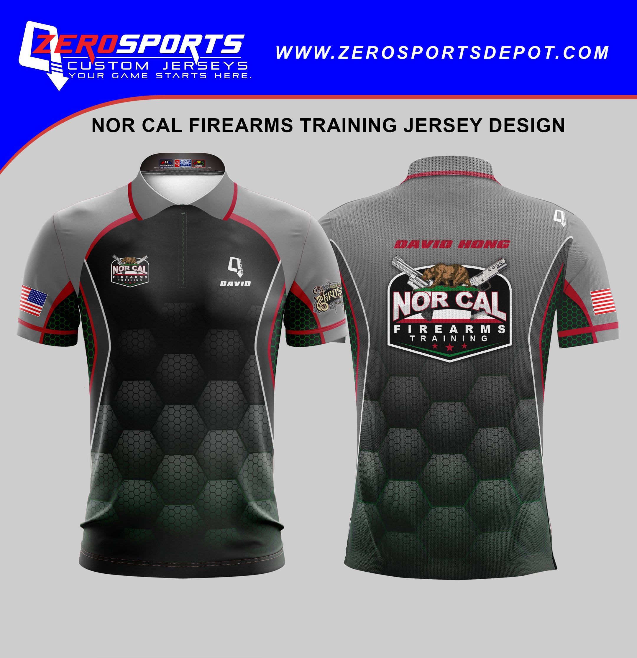 Nor Cal Firearms Training Custom Jersey