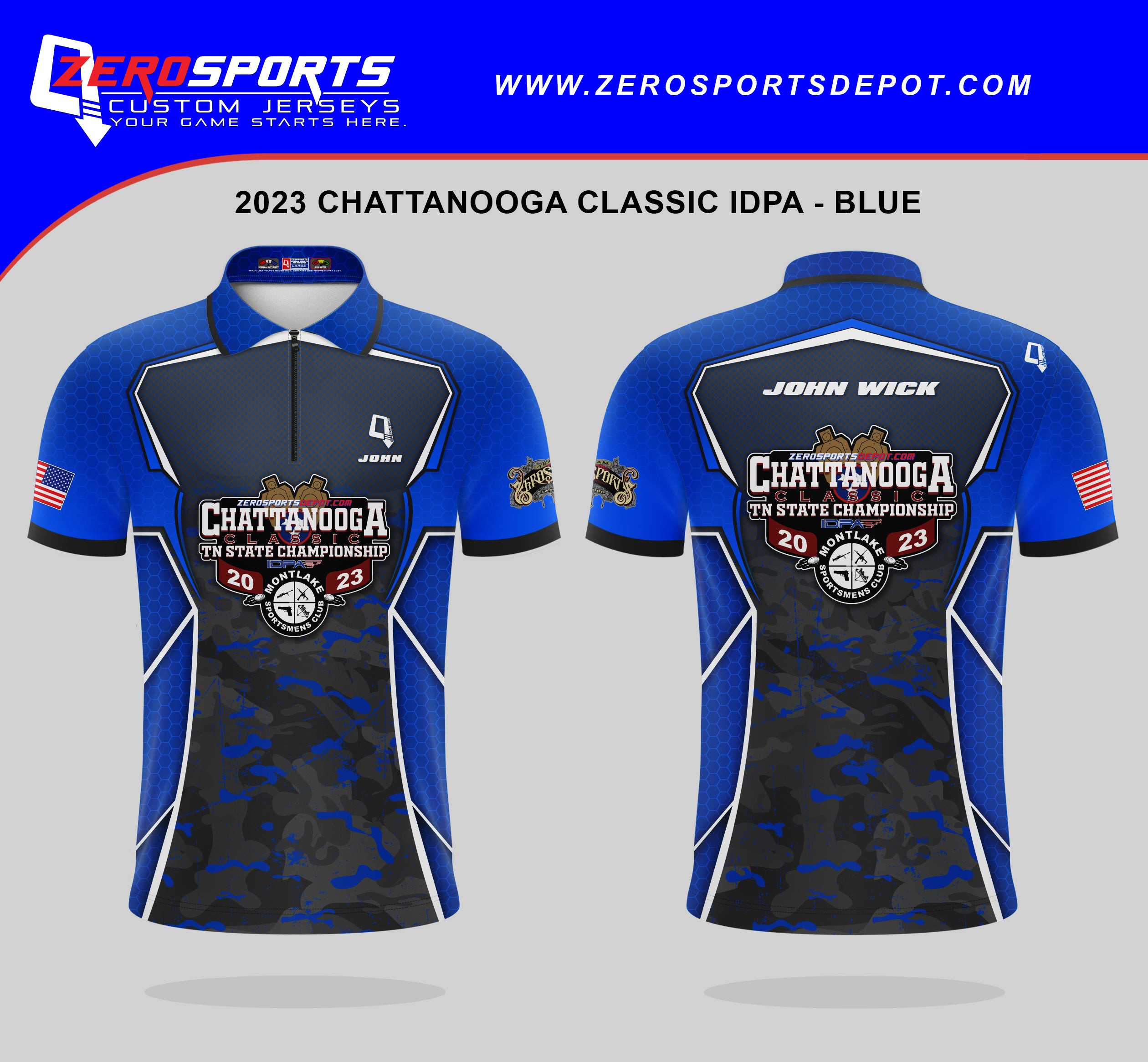 2023 ZeroSportsDepot TN State IDPA Championship Match Jersey (Past Match)
