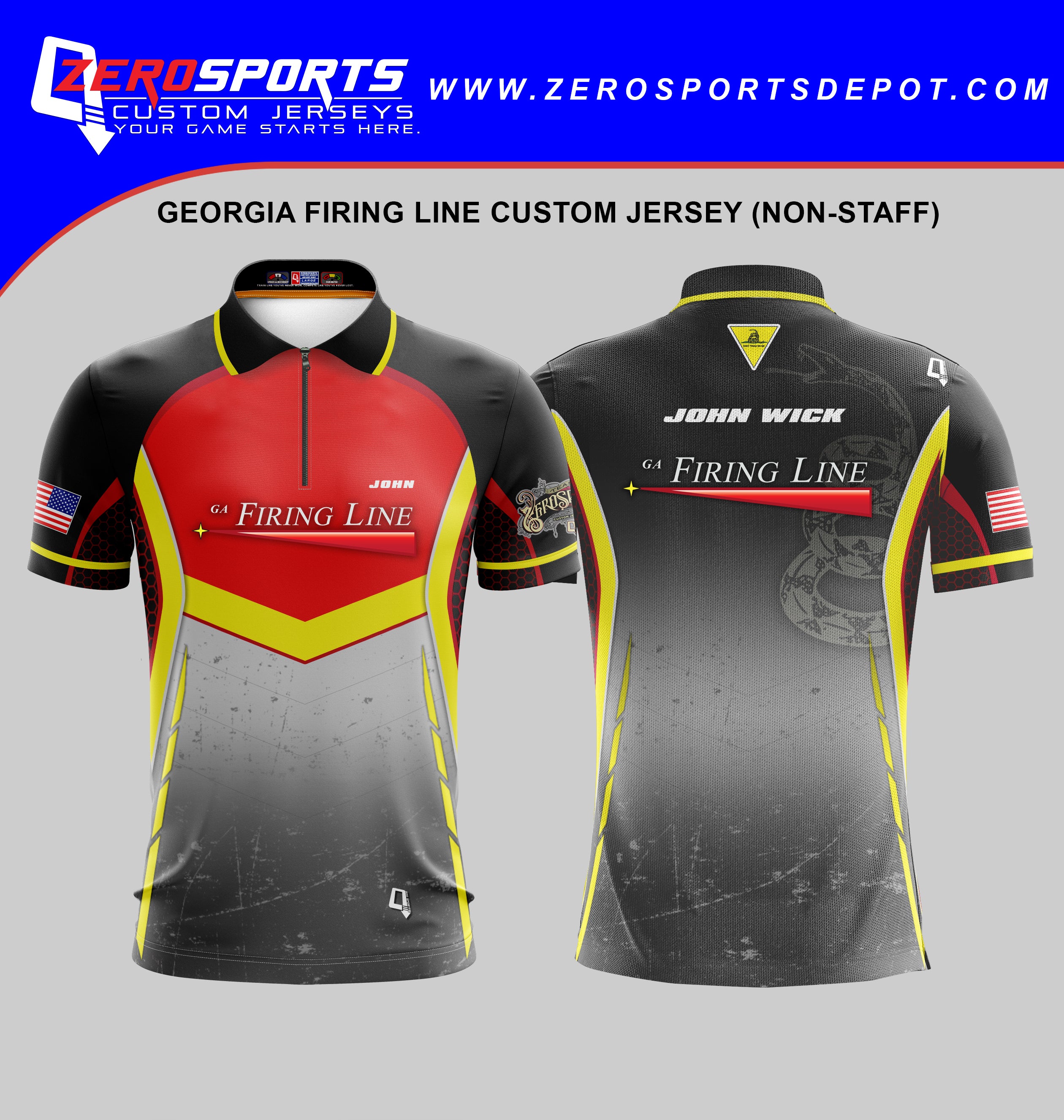 Georgia Firing Line (Non-Staff) Custom Jersey