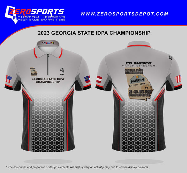 2023 Georgia State IDPA Championship Match Jersey **All orders after 6/23/2023 will be shipped directly to your address after the match.