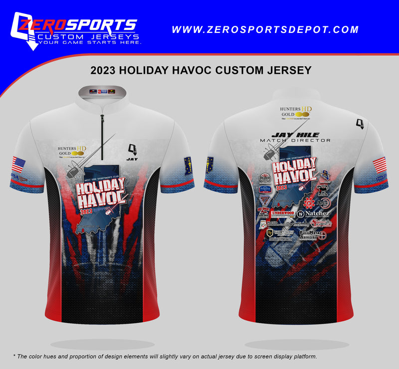 Holiday Havoc 2023 Match Jersey  **All orders after 8/27/2023 will be shipped directly to your address after the match.