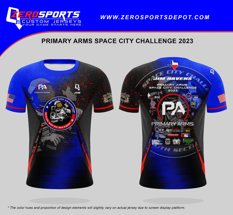 Primary Arms Space City Challenge 2023 Match Jersey **All orders after