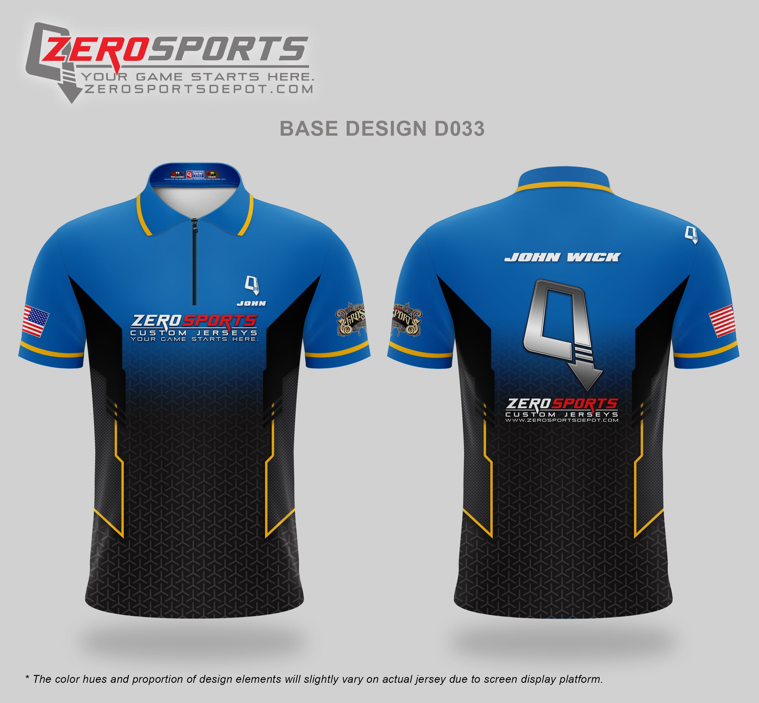 Custom Jersey Base Design #033