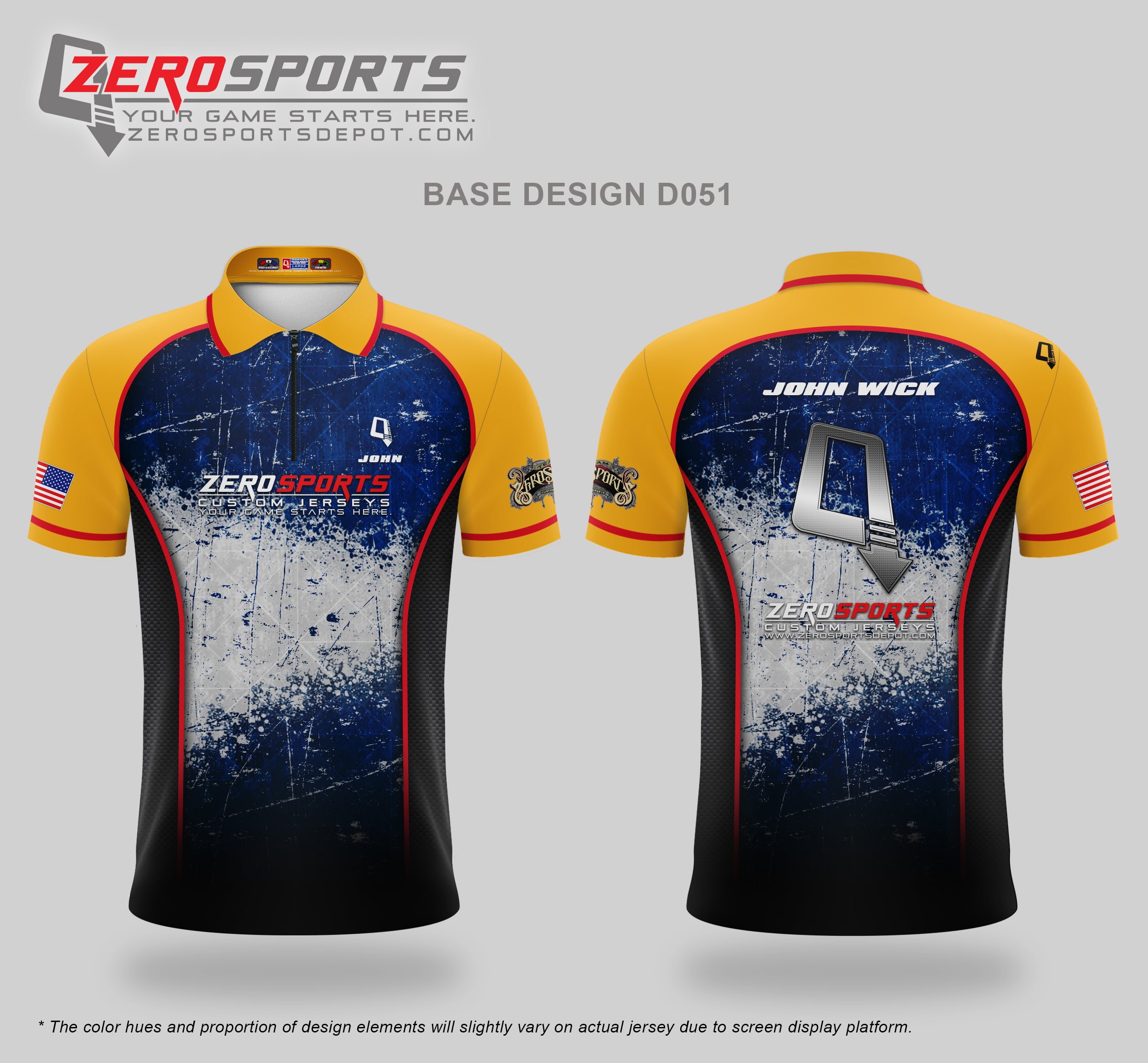 Custom Jersey Base Design #051