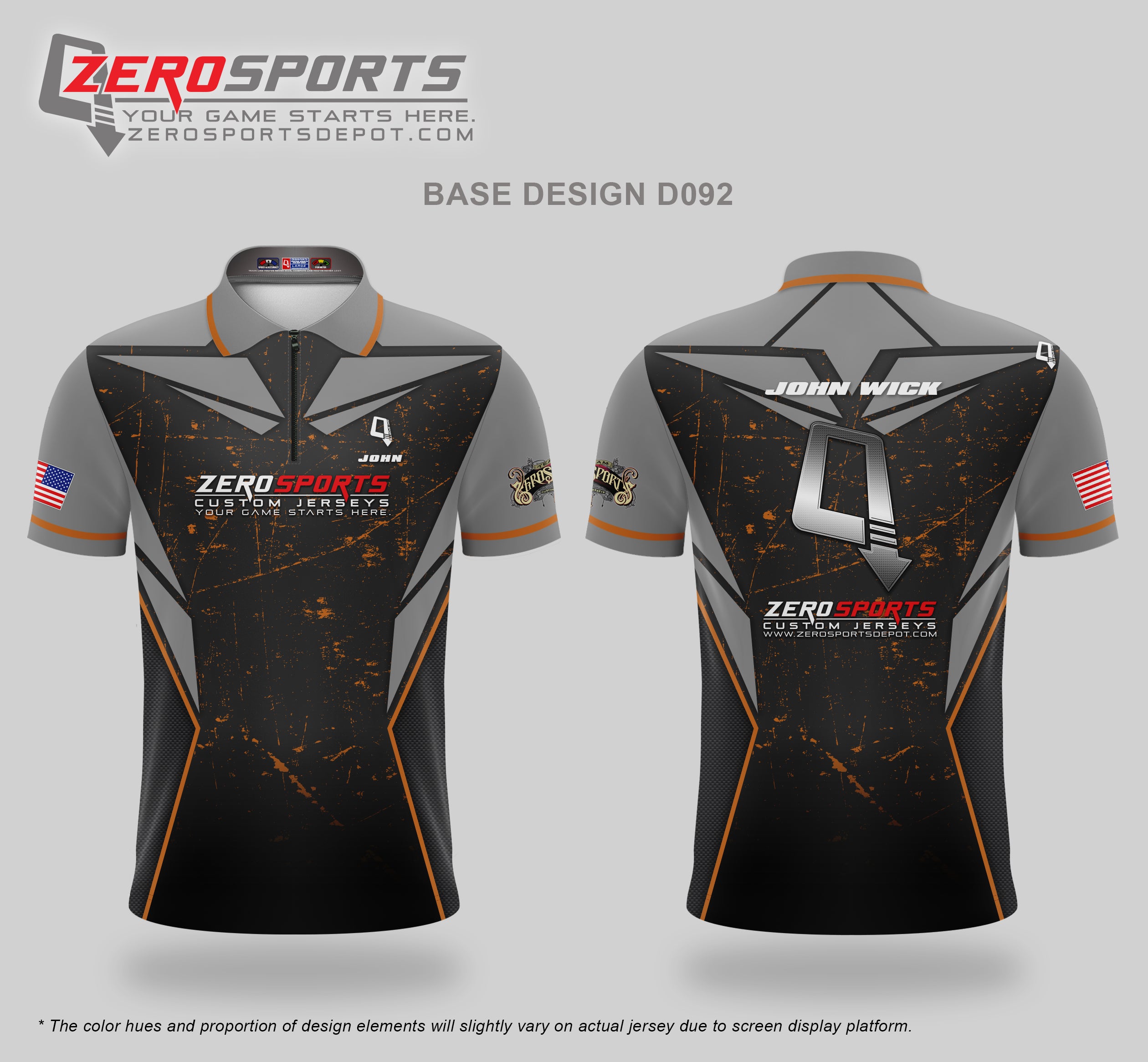 Custom Jersey Base Design #092