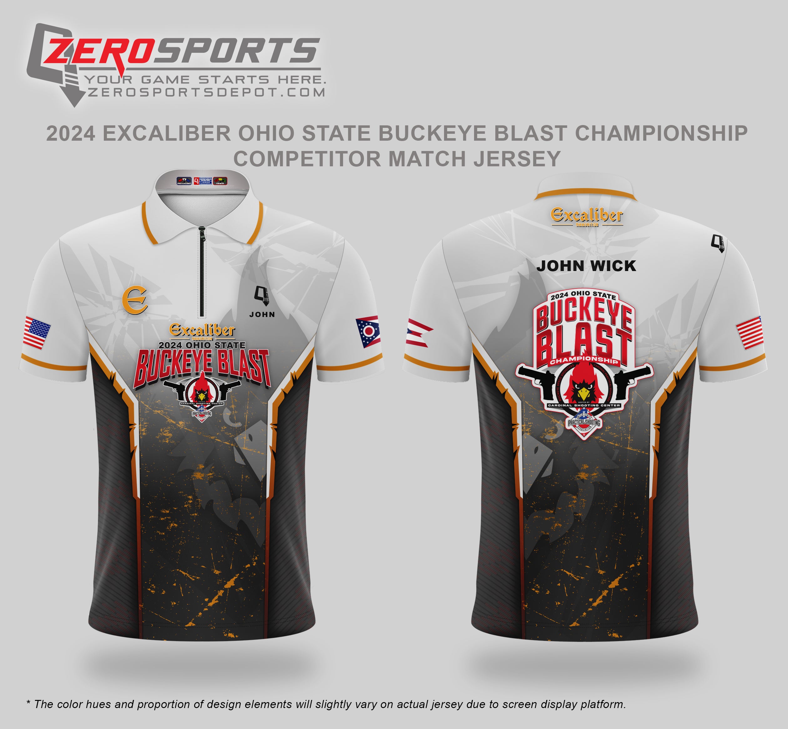 2024 Excaliber Ohio State Buckeye Blast Championship Match Jersey  **All orders after 4/10/2024 will be shipped directly to your address after the match.