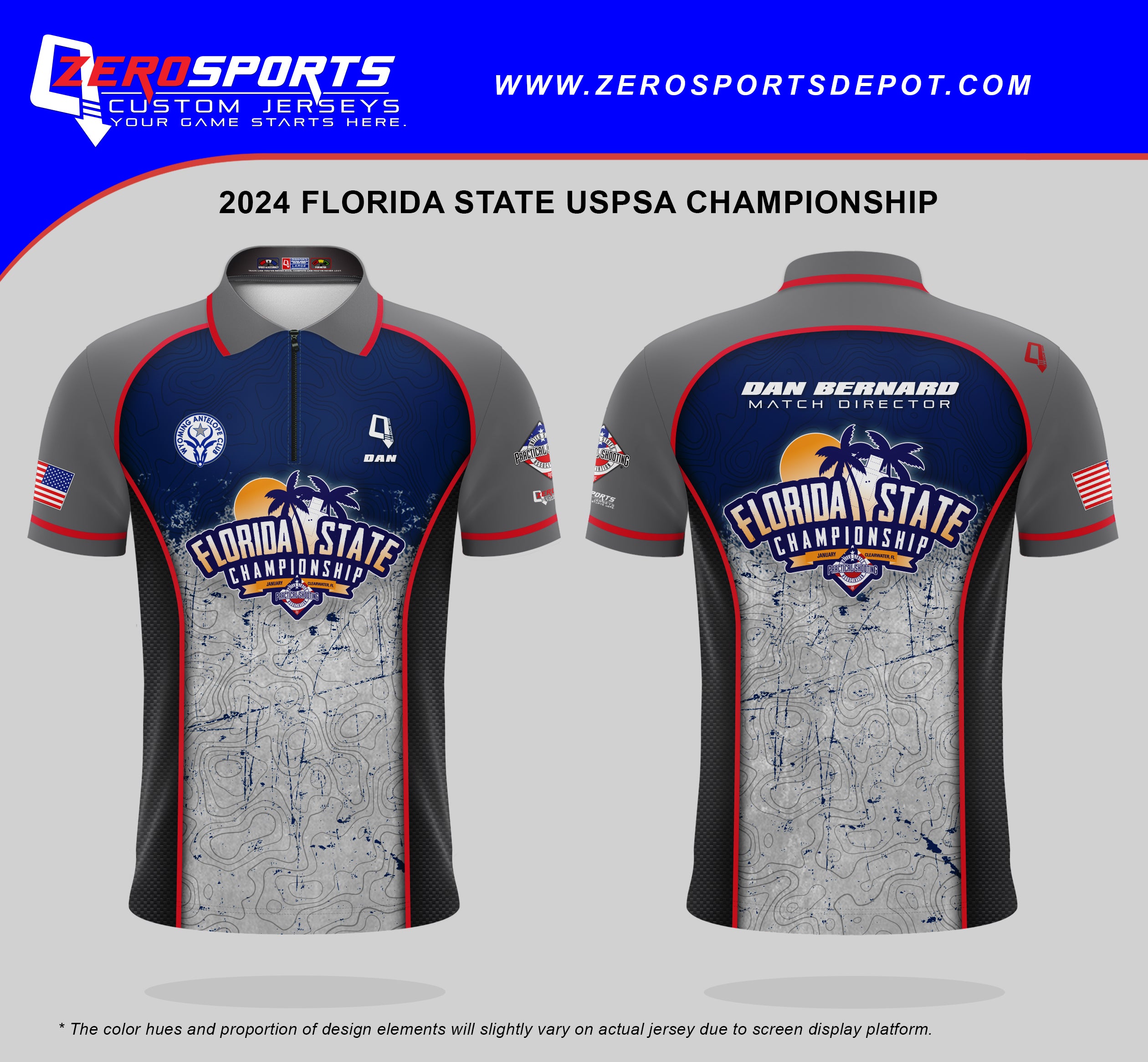 2024 WAC Florida State USPSA Championship Match Jersey  **All orders after 12/15/2023 will be shipped directly to your address after the match.