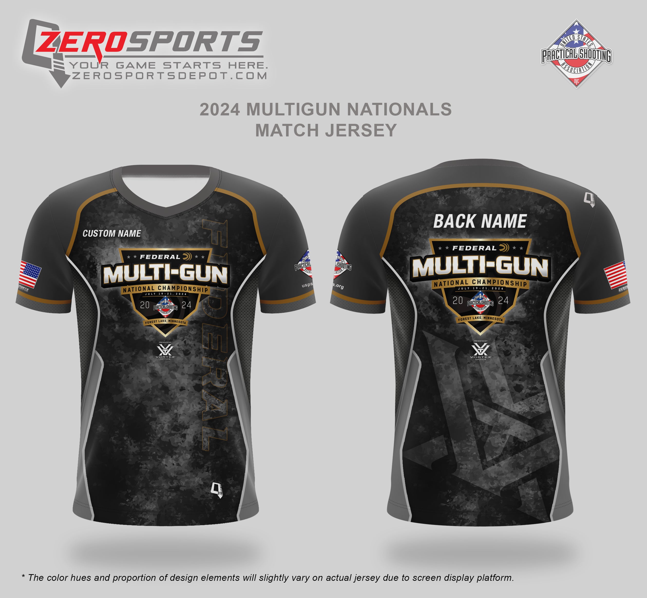 2024 Federal USPSA Multigun Nationals presented by Vortex Optics Match Jersey (Past Match)