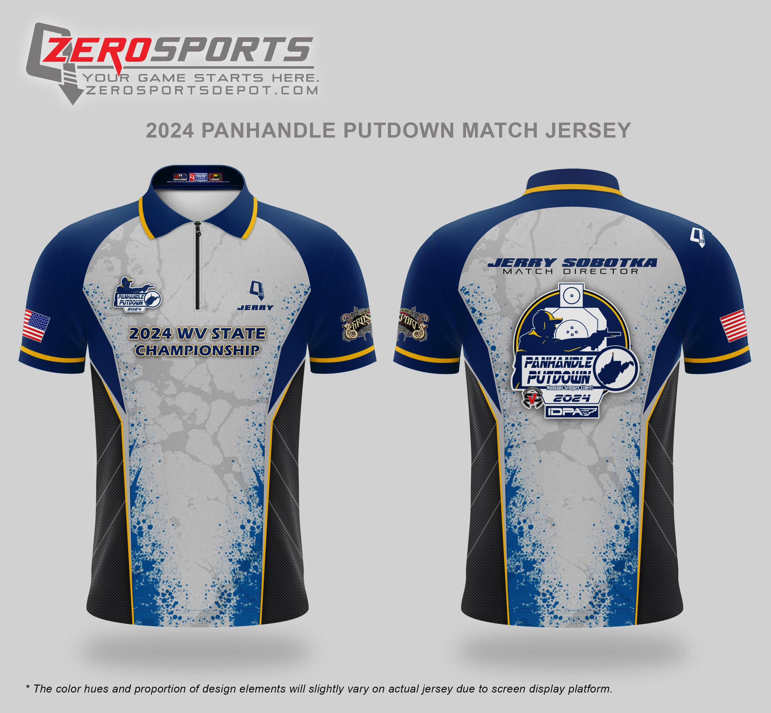 2024 Panhandle Putdown - The WV State Championship Match Jersey  **All orders after 4/10/2024 will be shipped directly to your address after the match.