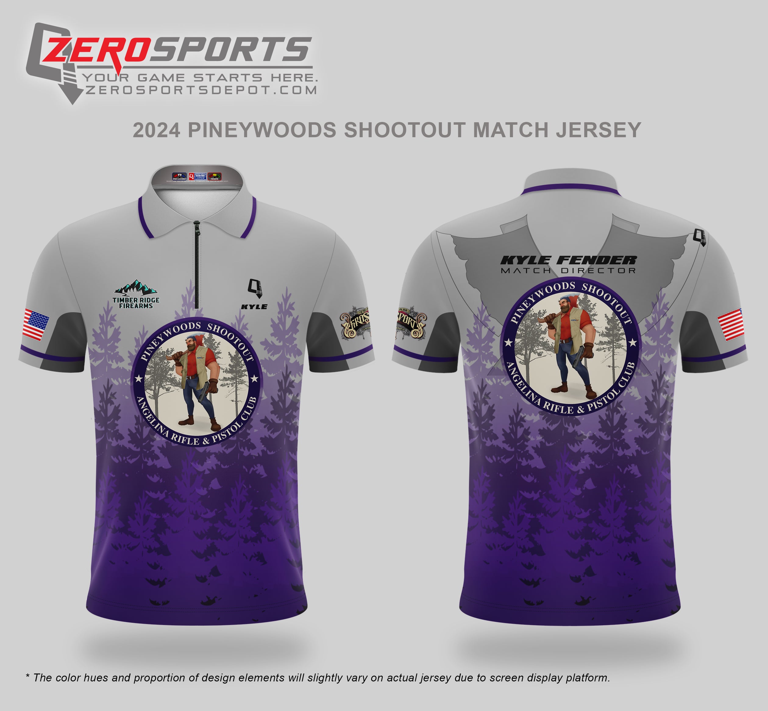 2024 Pineywoods Shootout IDPA Match Jersey ** All orders after 9/6/2024 will be shipped directly to your address after the match.