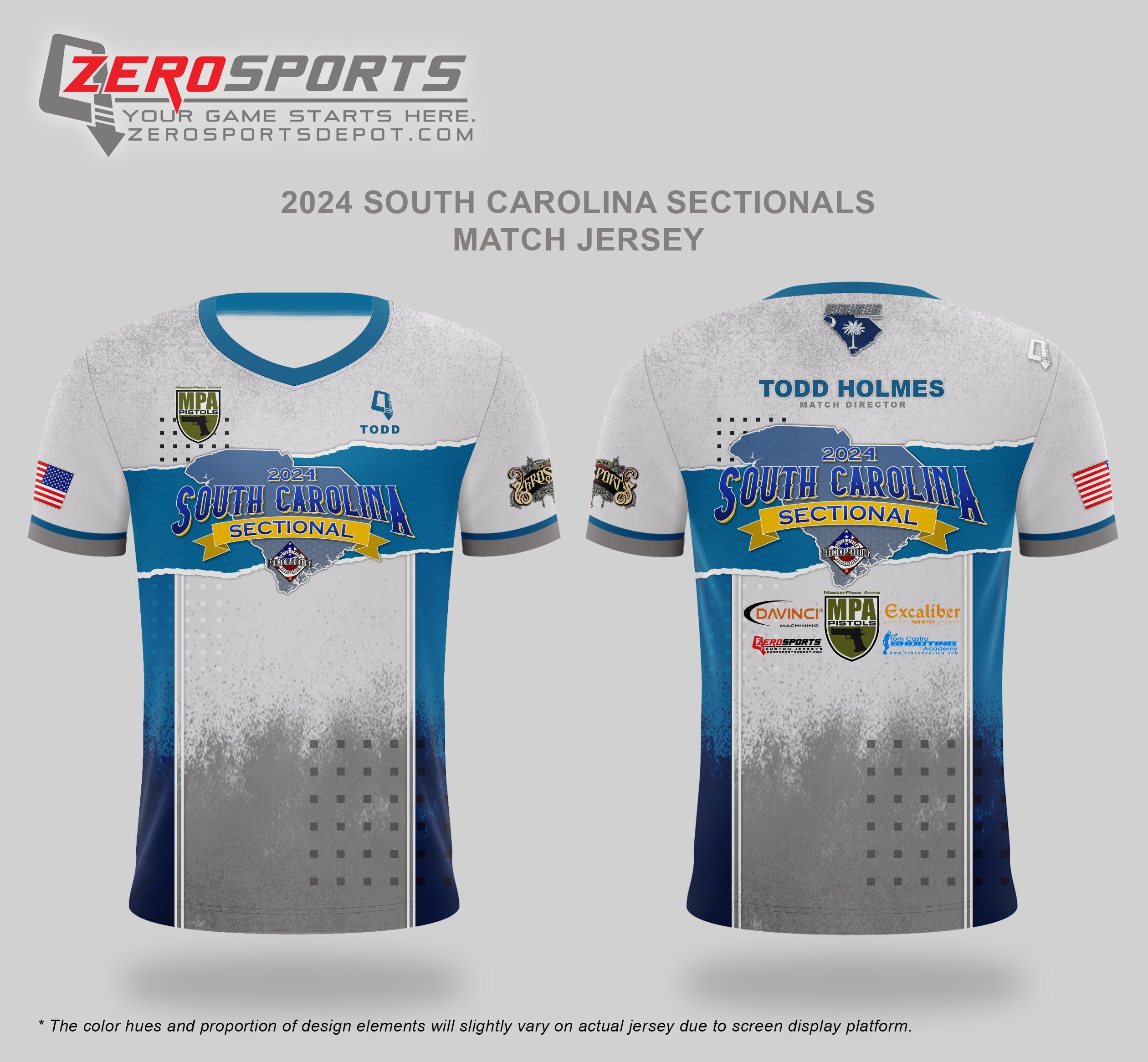 2024 South Carolina Section Championship Match Jersey **All orders after 2/10/2024 will be shipped directly to your address after the match.